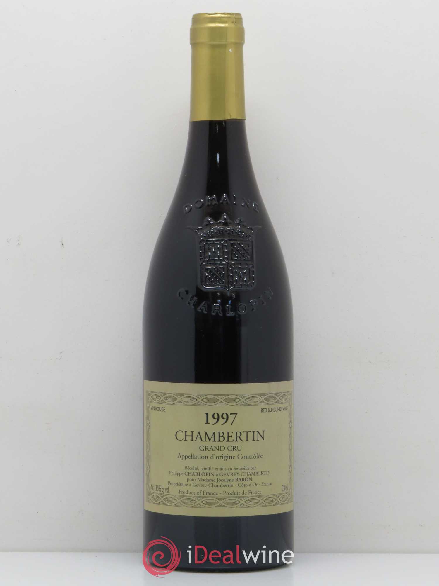 Chambertin Grand Cru Charlopin 1997 - Lot de 1 bouteille - 0