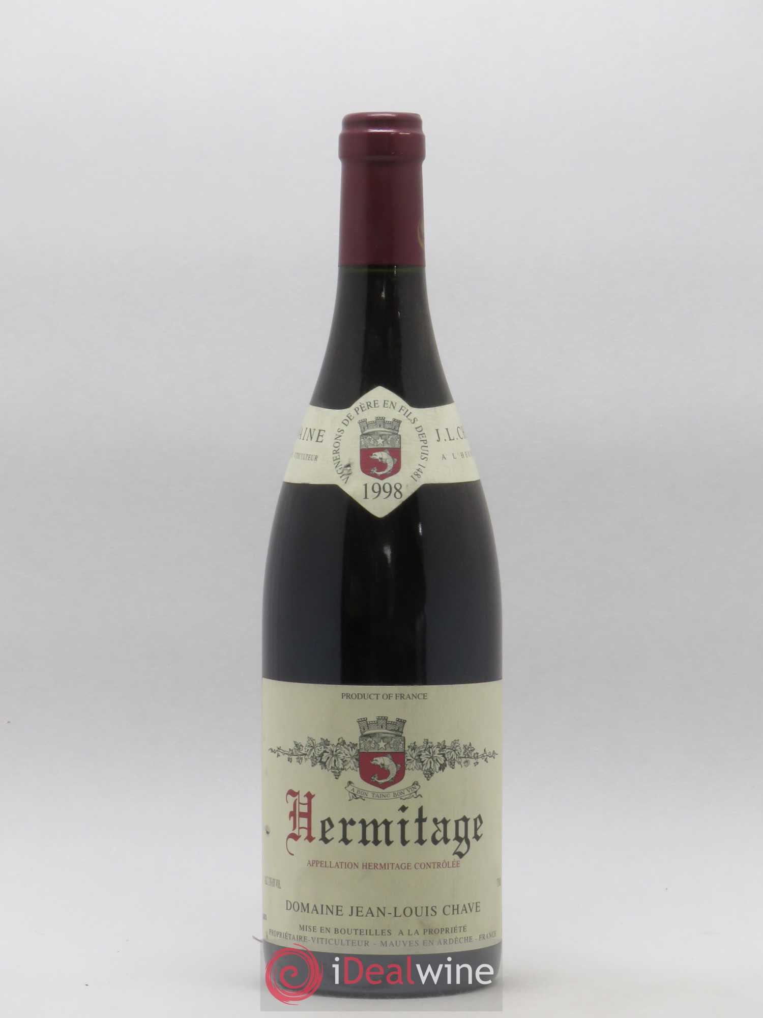 Hermitage Jean-Louis Chave 1998 - Lot de 1 bouteille - 0
