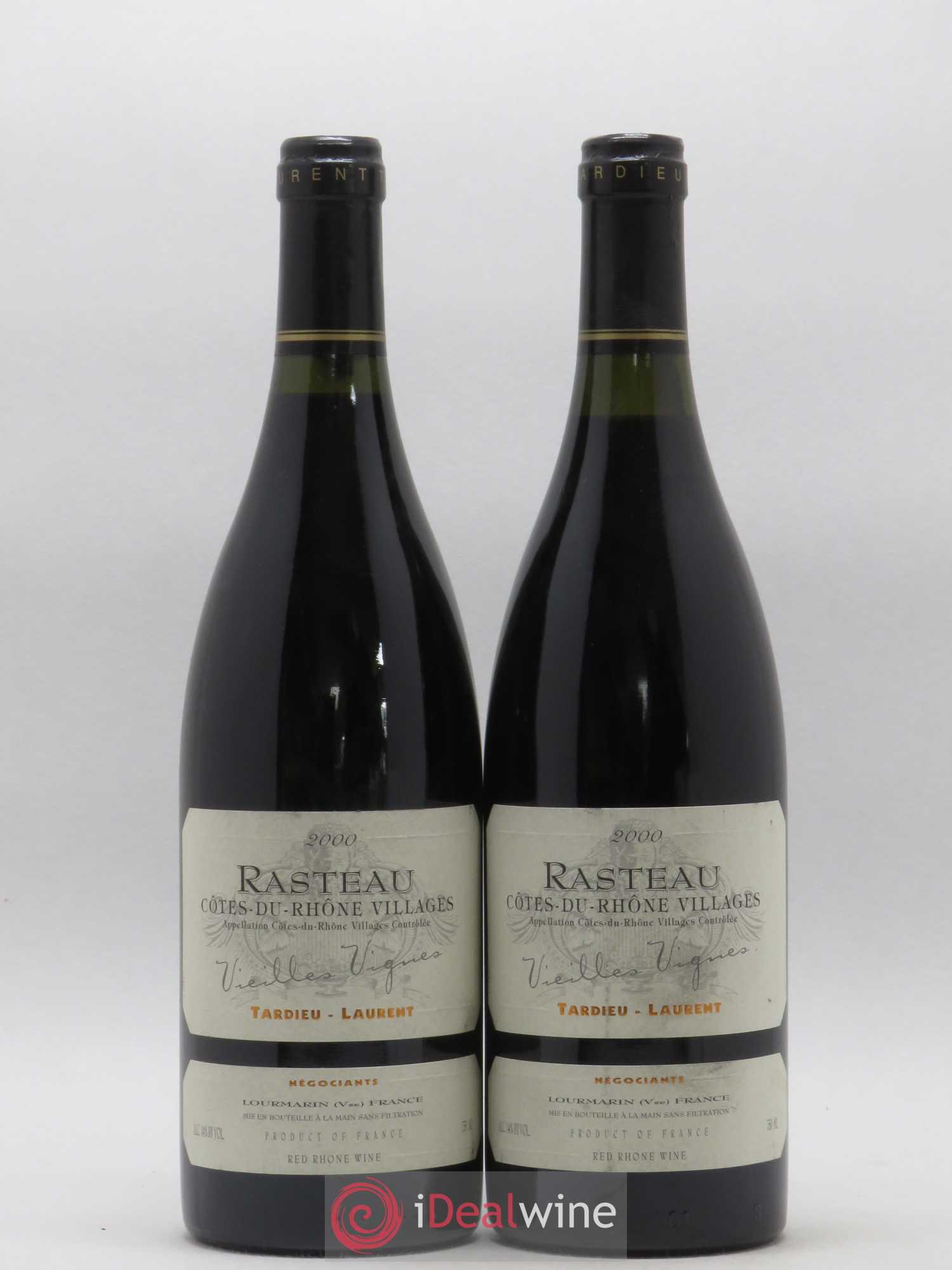 Rasteau Vieilles Vignes Tardieu Laurent 2000 - Posten von 2 Flaschen - 0