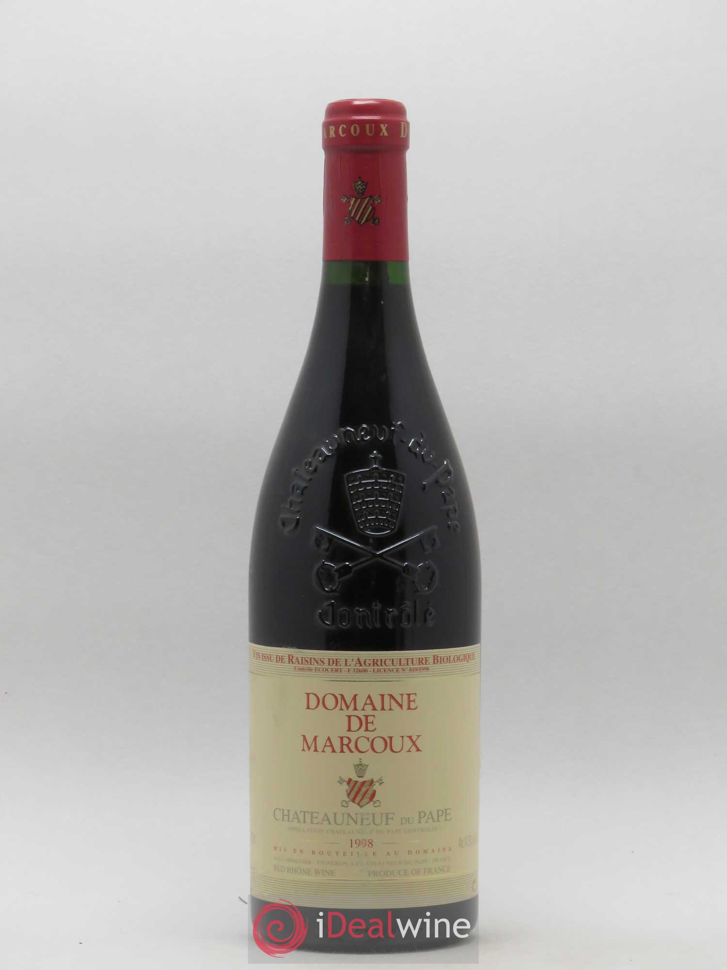 Châteauneuf-du-Pape Marcoux (Domaine de) 1998 - Lot de 1 bouteille - 0