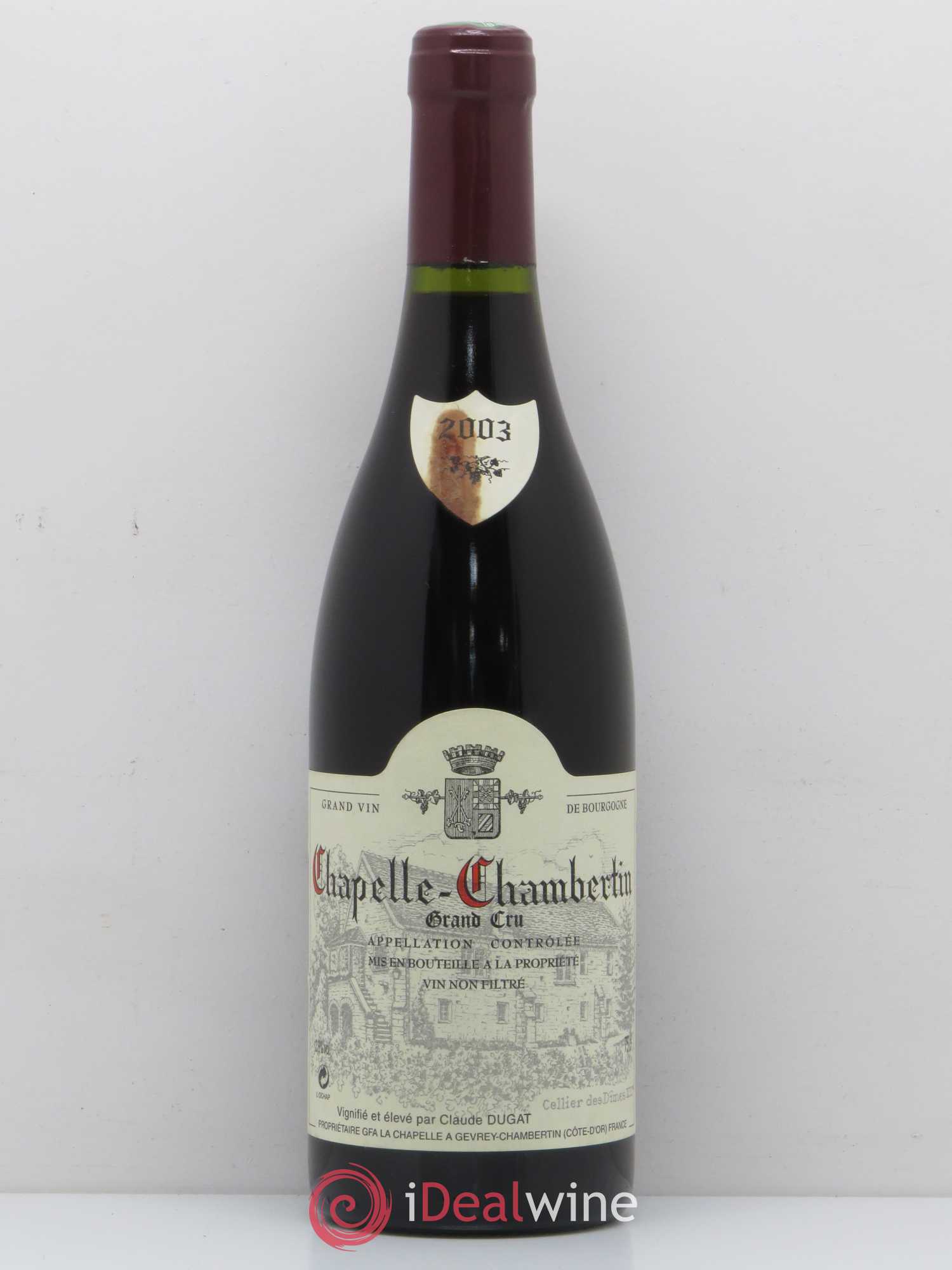 Chapelle-Chambertin Grand Cru Claude Dugat 2008 - Lot de 1 bouteille - 0