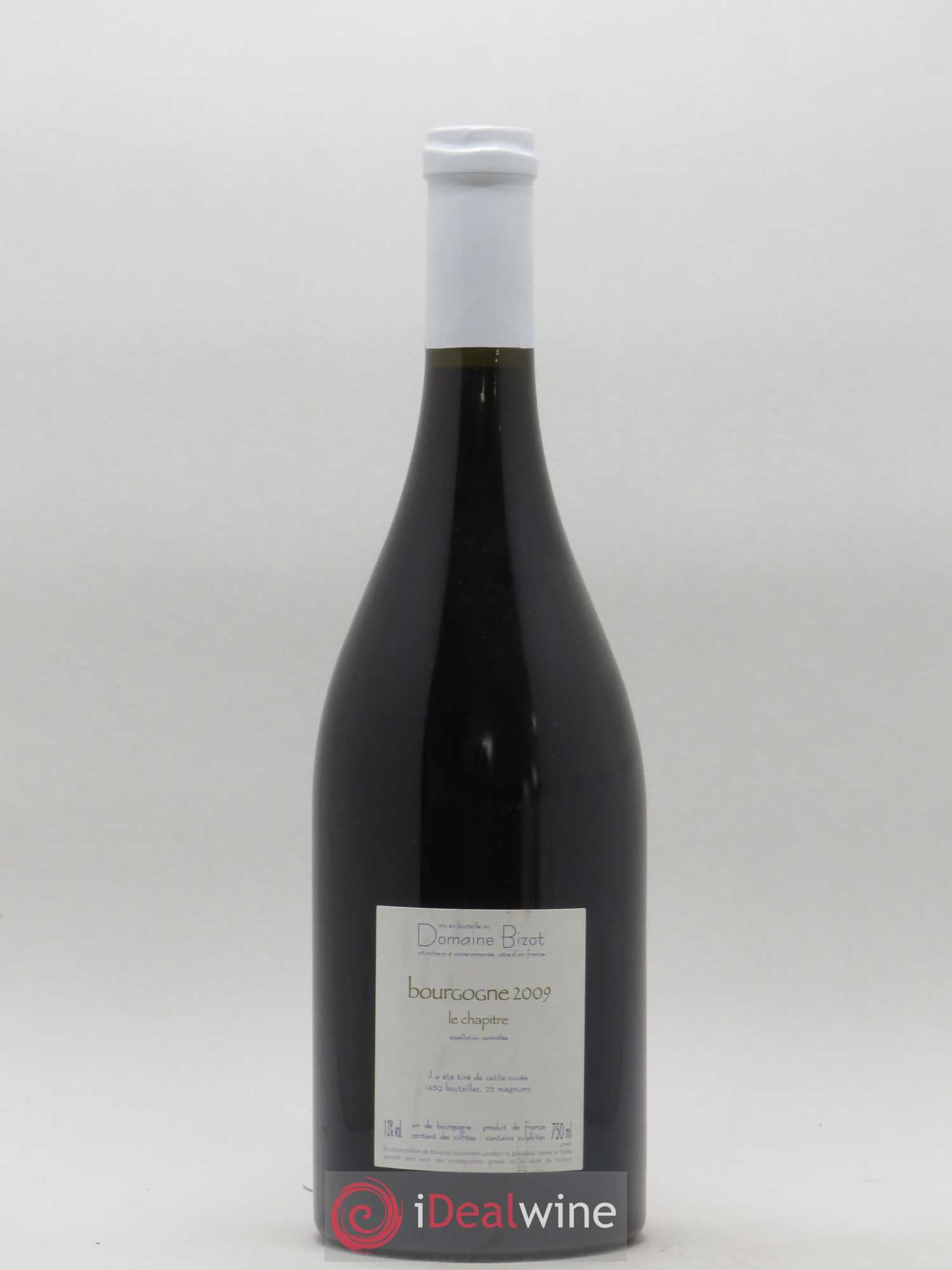 Bourgogne Le Chapitre Bizot (Domaine) 2009 - Lot de 1 bouteille - 1