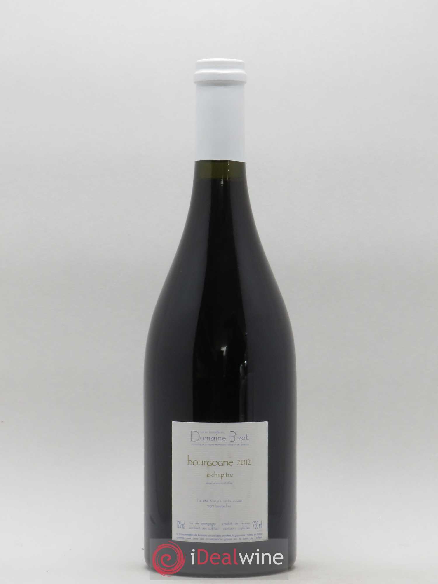 Bourgogne Le Chapitre Bizot (Domaine) 2012 - Lot de 1 bouteille - 1