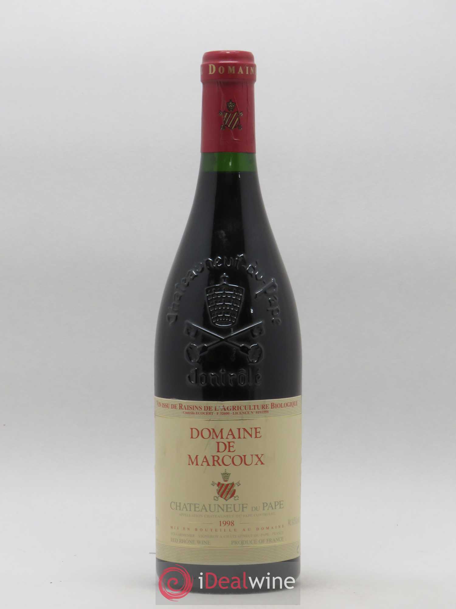 Châteauneuf-du-Pape Marcoux (Domaine de) 1998 - Lot de 1 bouteille - 0