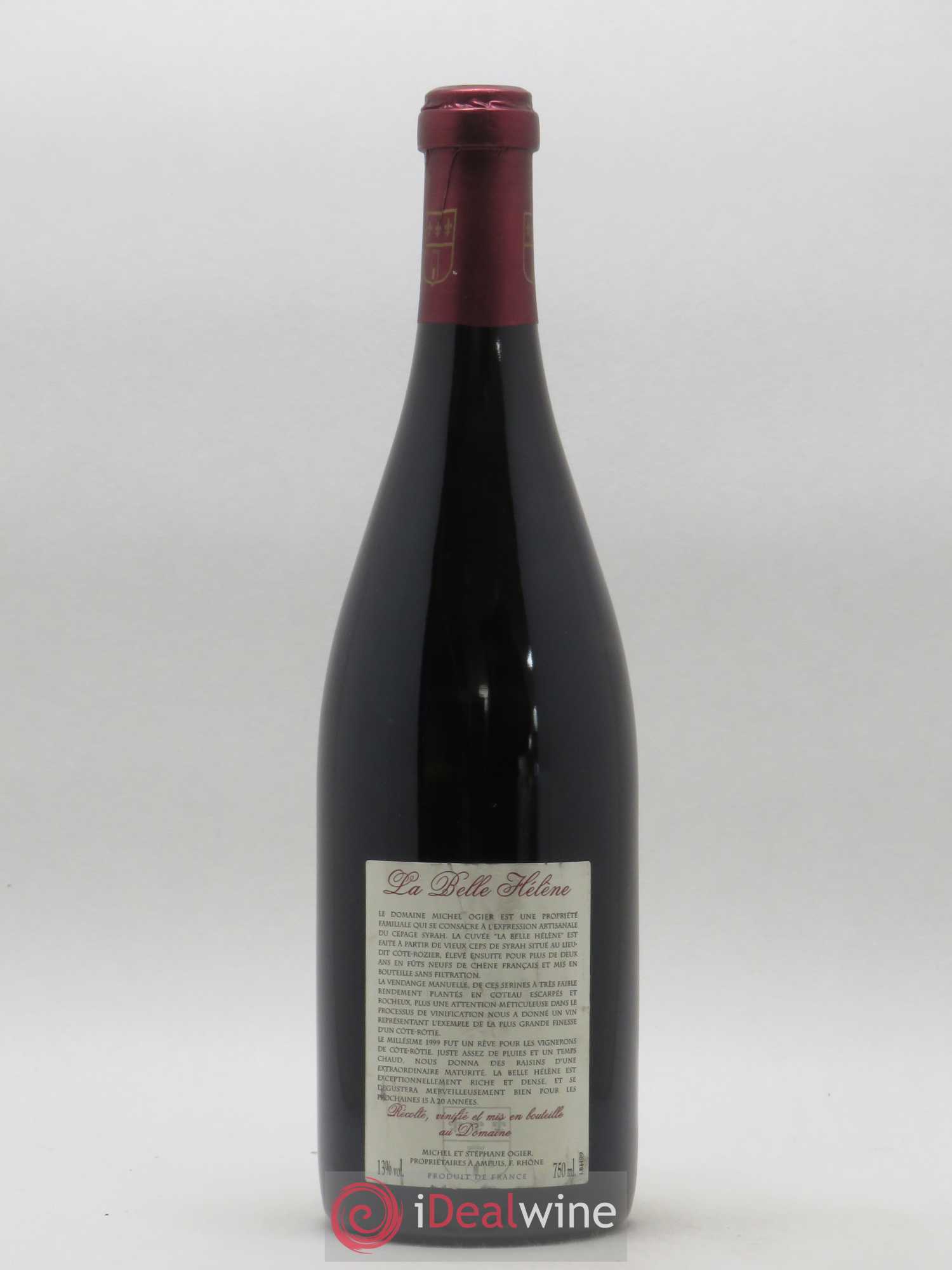 Côte-Rôtie La Belle Hélène Stéphane Ogier 1999 - Lot de 1 bouteille - 1