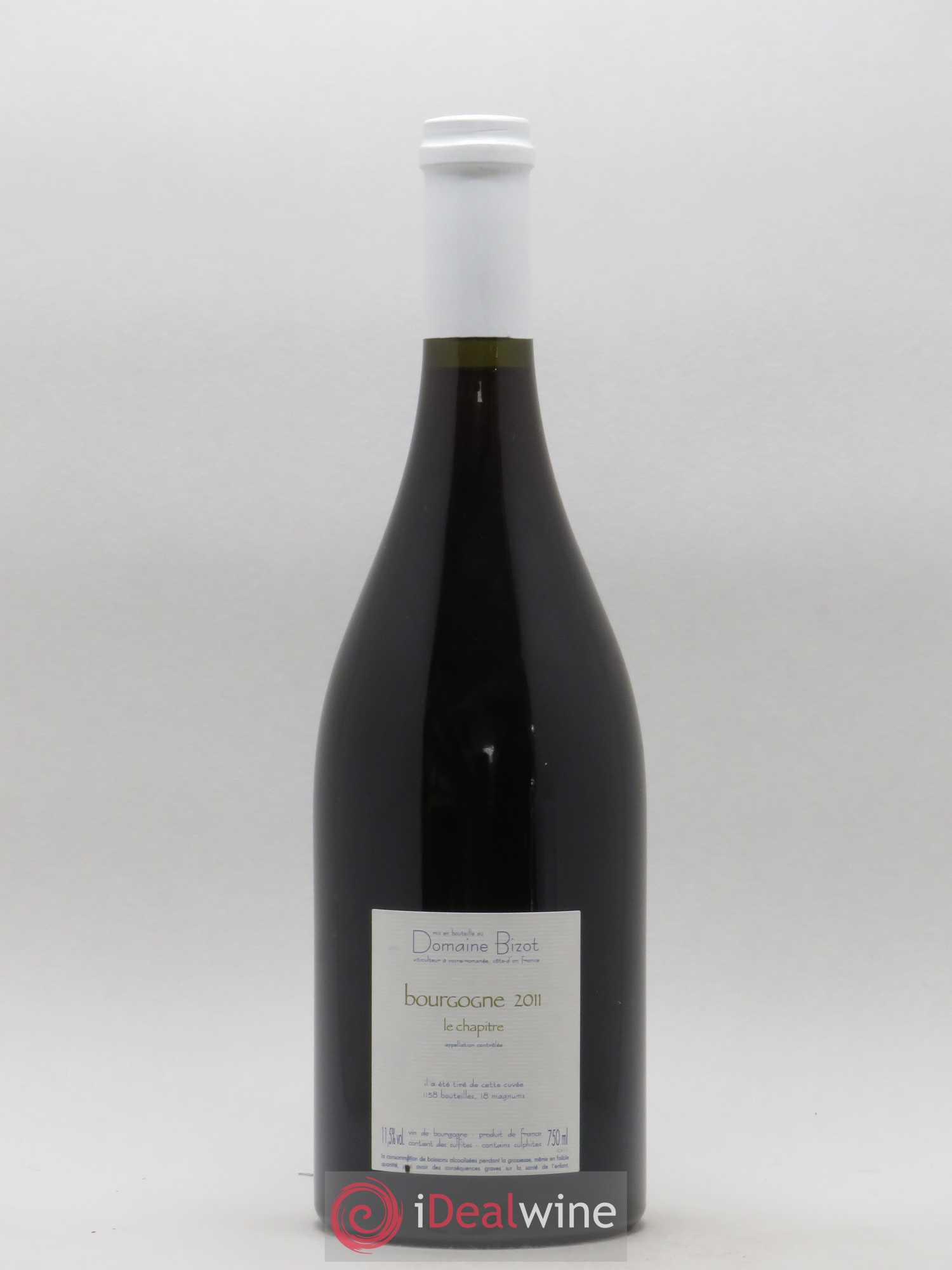 Bourgogne Le Chapitre Bizot (Domaine) 2011 - Lot de 1 bouteille - 1