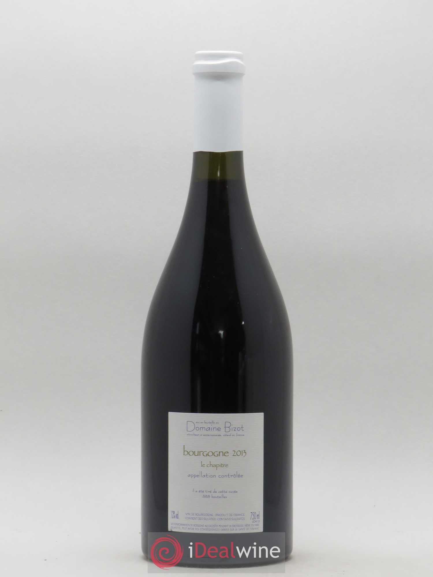 Bourgogne Le Chapitre Bizot (Domaine) 2013 - Lot de 1 bouteille - 1