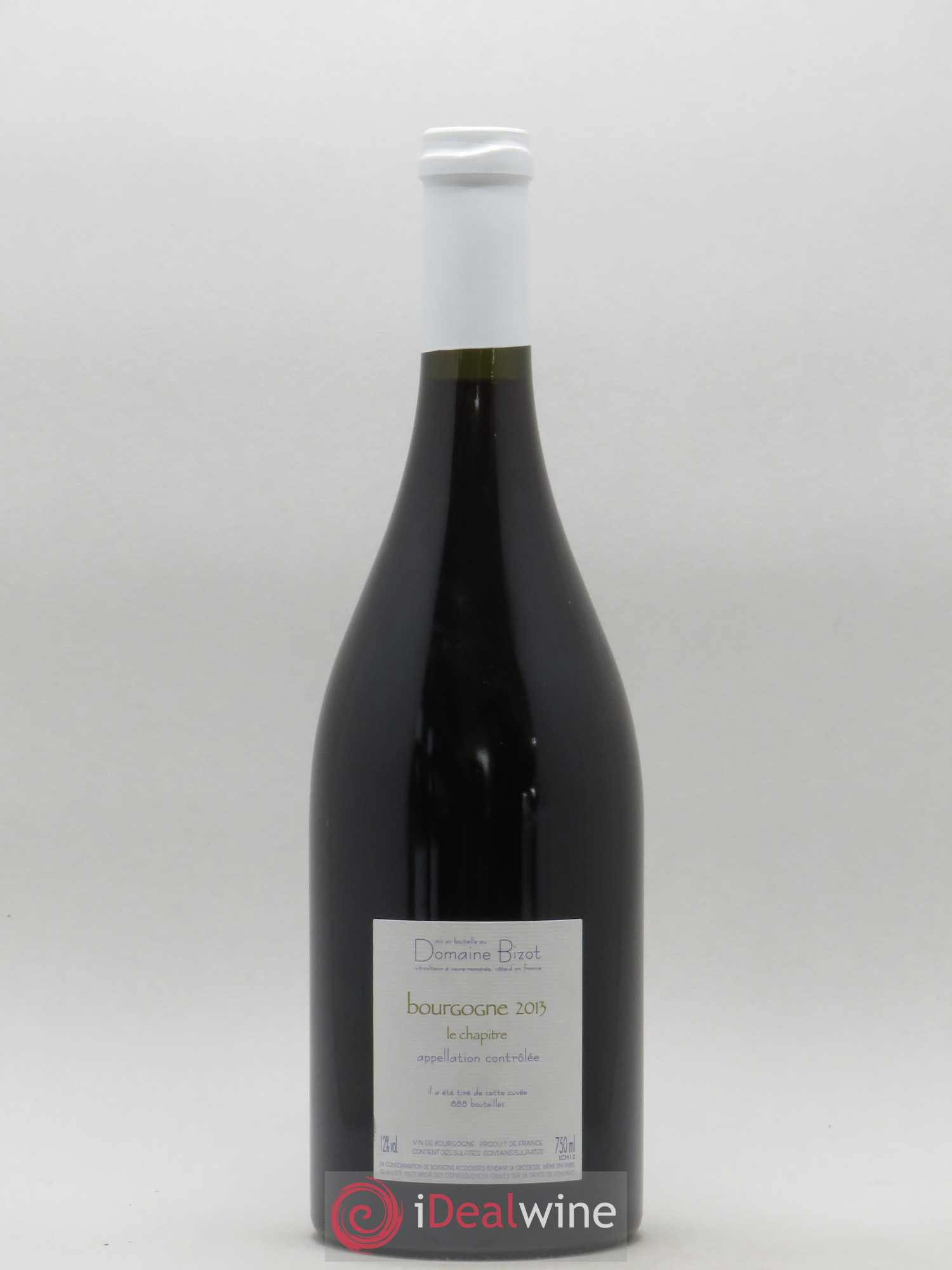 Bourgogne Le Chapitre Bizot (Domaine) 2013 - Lot de 1 bouteille - 1