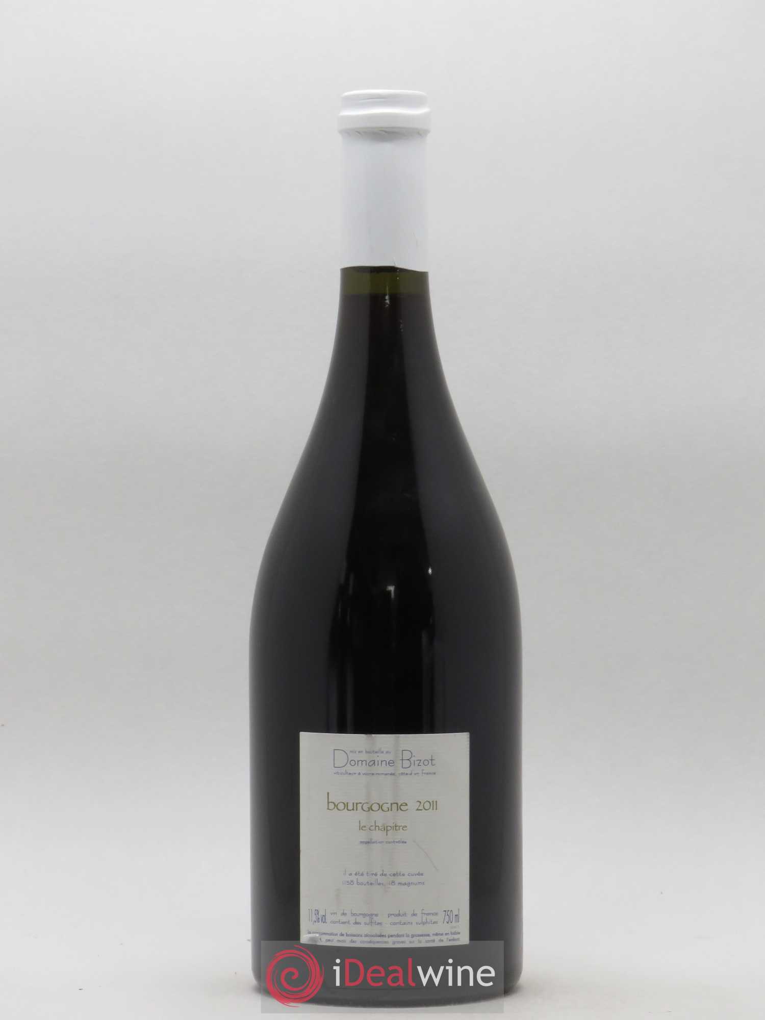 Bourgogne Le Chapitre Bizot (Domaine) 2011 - Lot de 1 bouteille - 1
