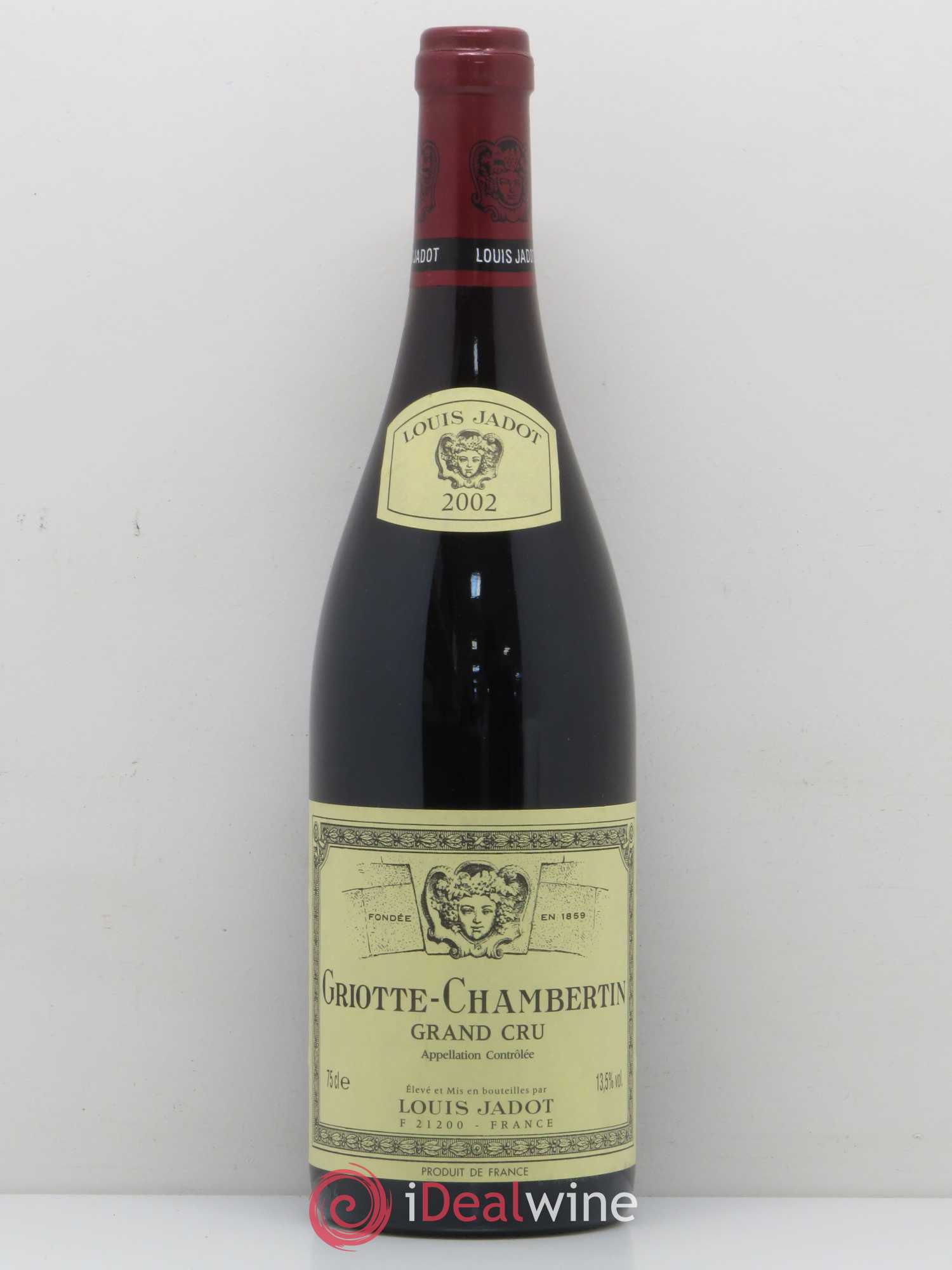 Griotte-Chambertin Grand Cru Maison Louis Jadot 2002 - Lot de 1 bouteille - 0