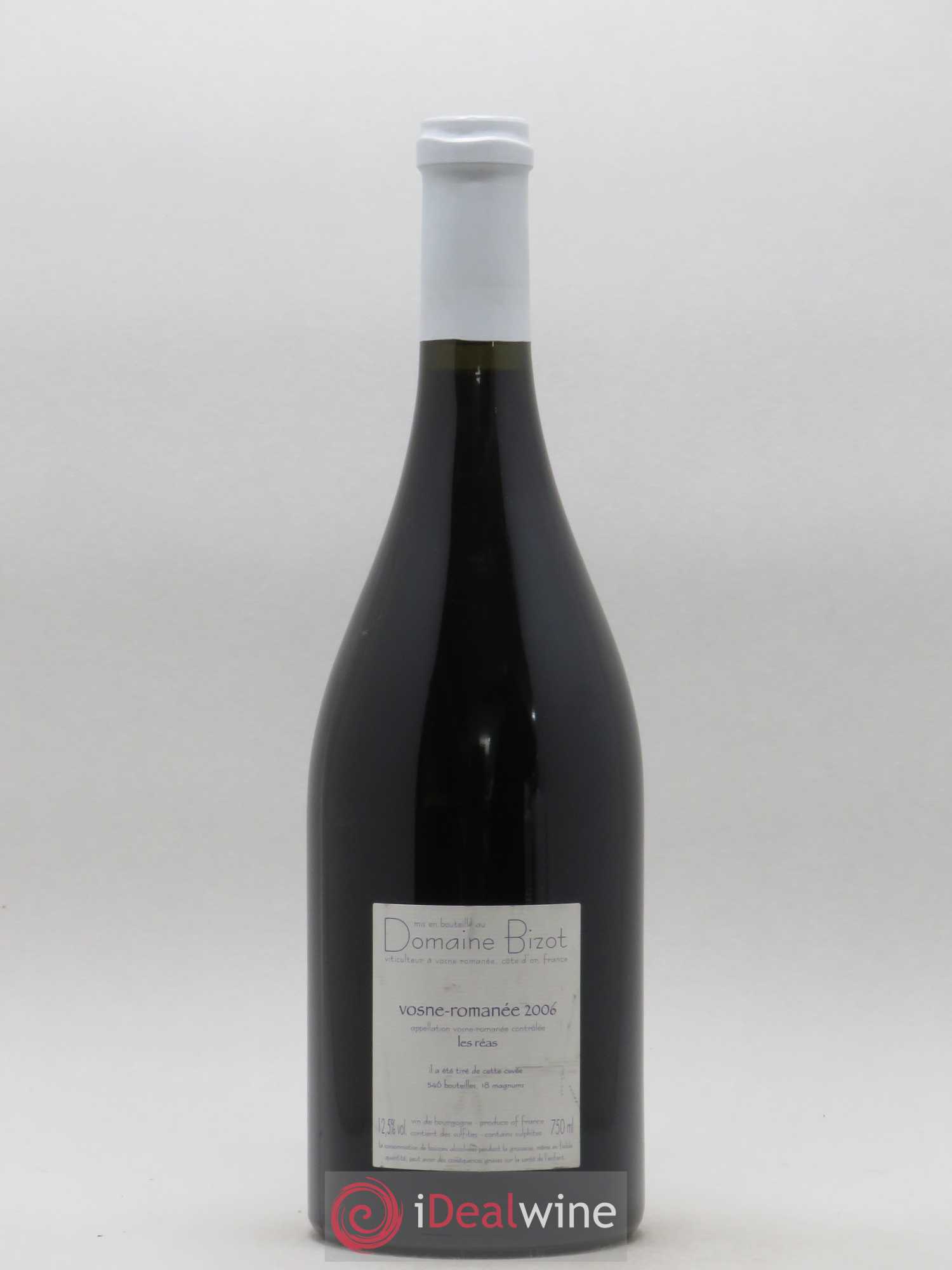 Vosne-Romanée Les Réas Bizot (Domaine) 2006 - Lot de 1 bouteille - 1
