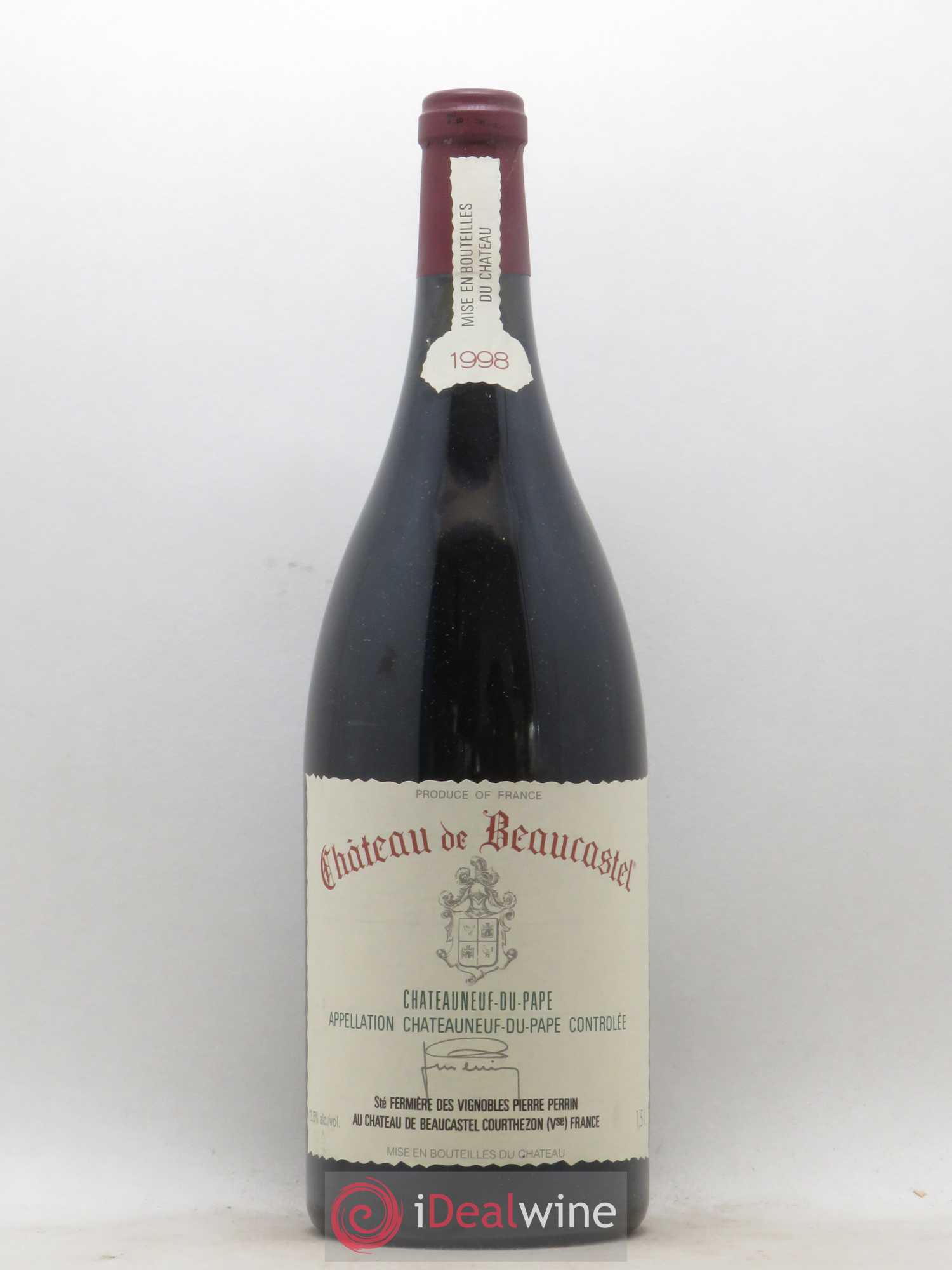 Châteauneuf-du-Pape Château de Beaucastel Famille Perrin 1998 - Lot de 1 magnum - 0