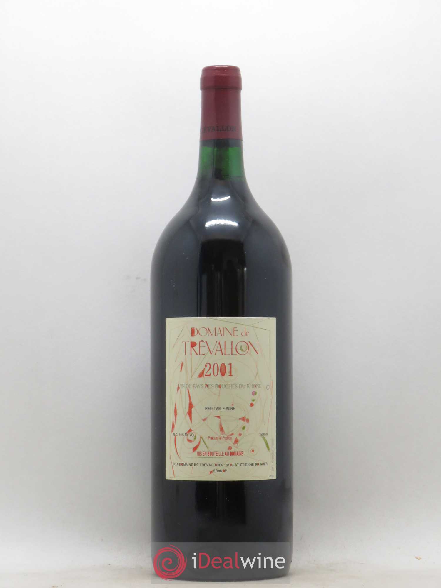 VDP Bouches du Rhône Trévallon (Domaine de) Eloi Dürrbach 2001 - Lot de 1 magnum - 0