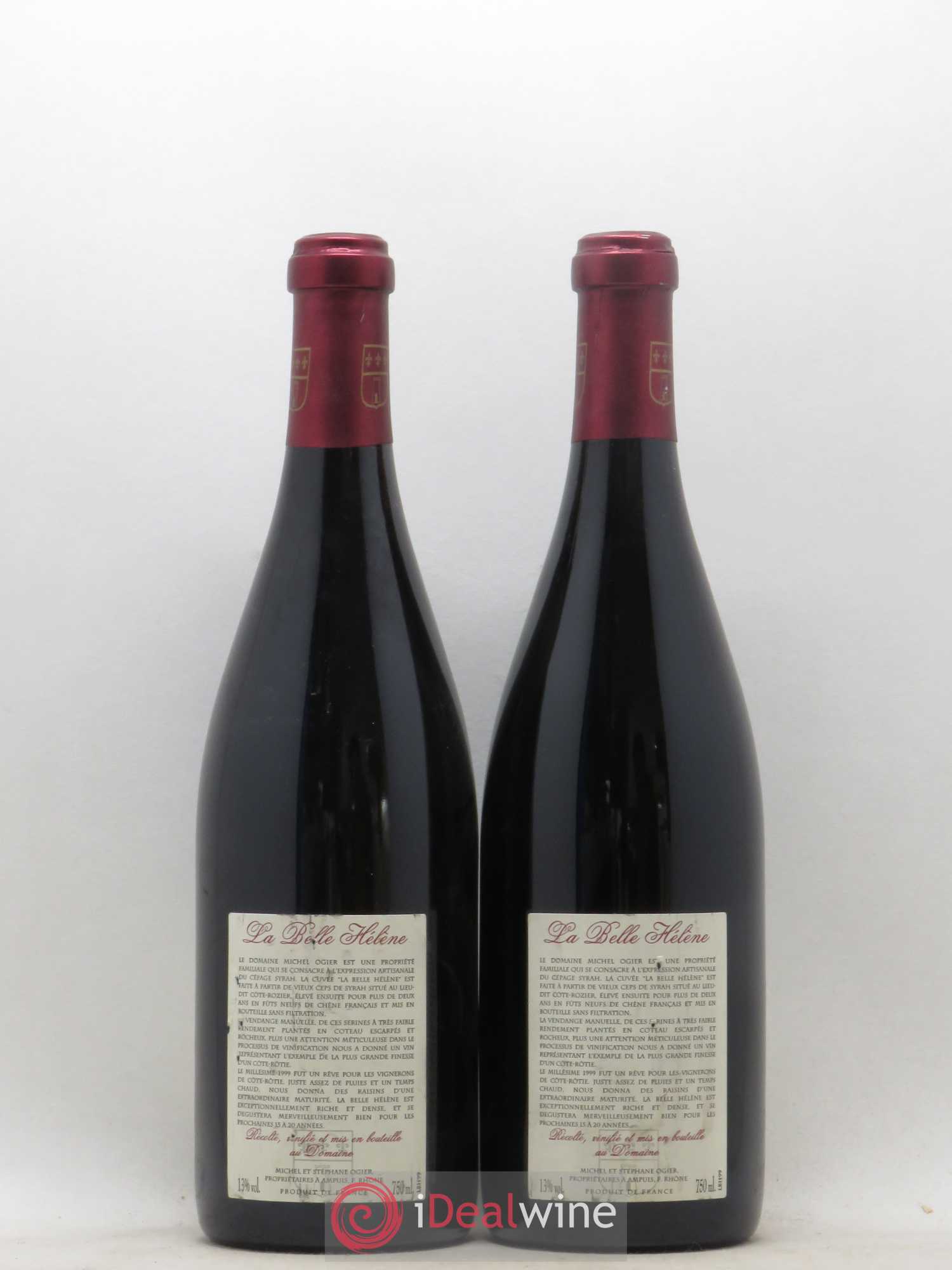 Côte-Rôtie La Belle Hélène Stéphane Ogier 1999 - Lot de 2 bouteilles - 1