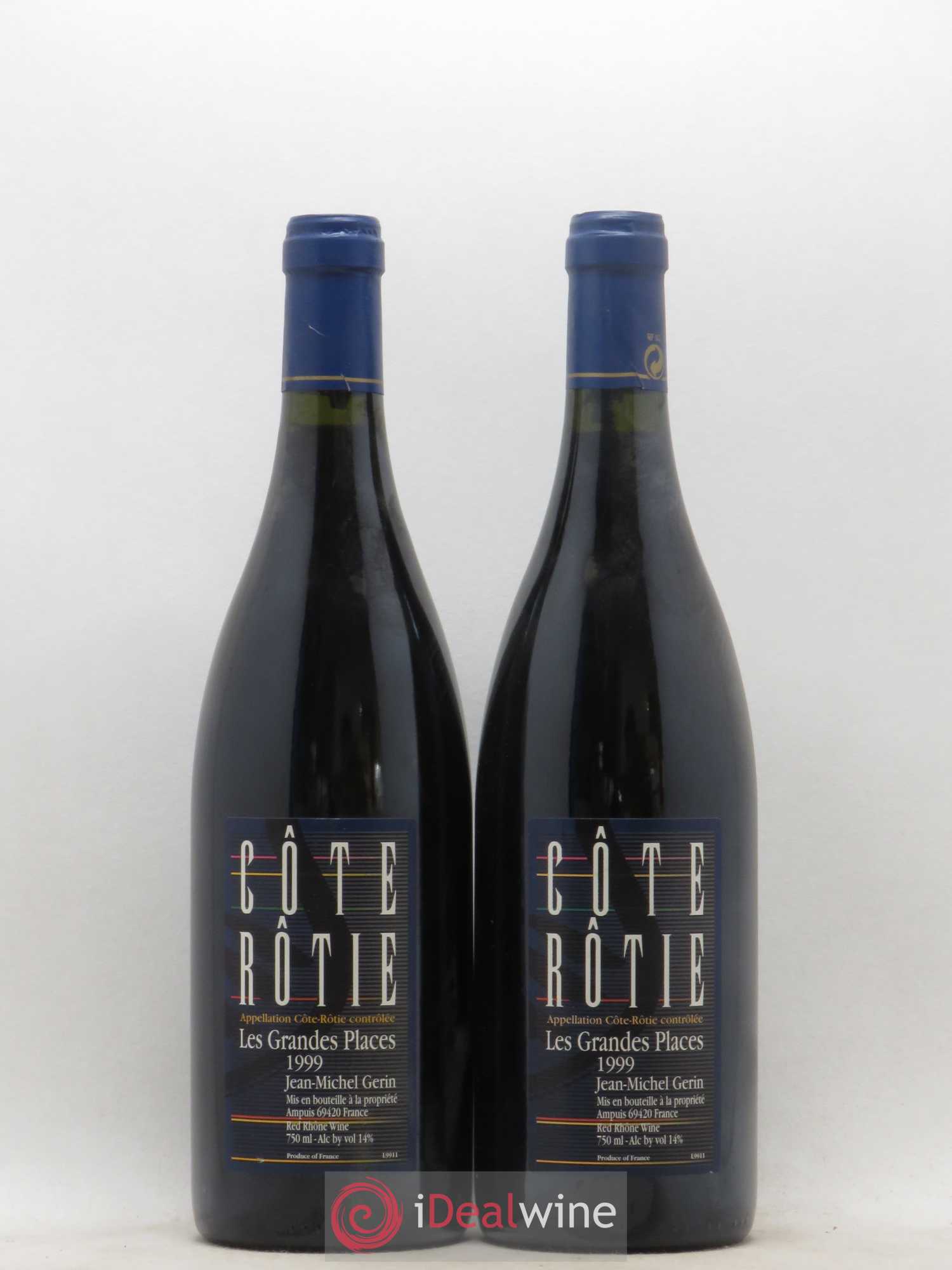 Côte-Rôtie Les Grandes Places Jean-Michel Gerin 1999 - Lot de 2 bouteilles - 0