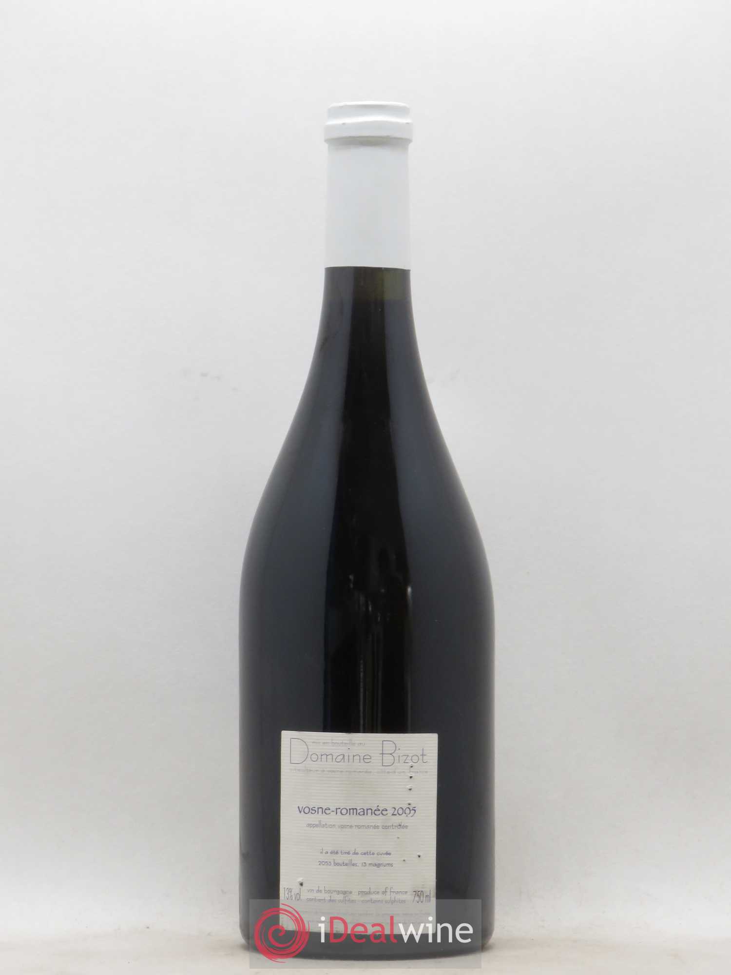 Vosne-Romanée Bizot (Domaine) 2005 - Lot de 1 bouteille - 1