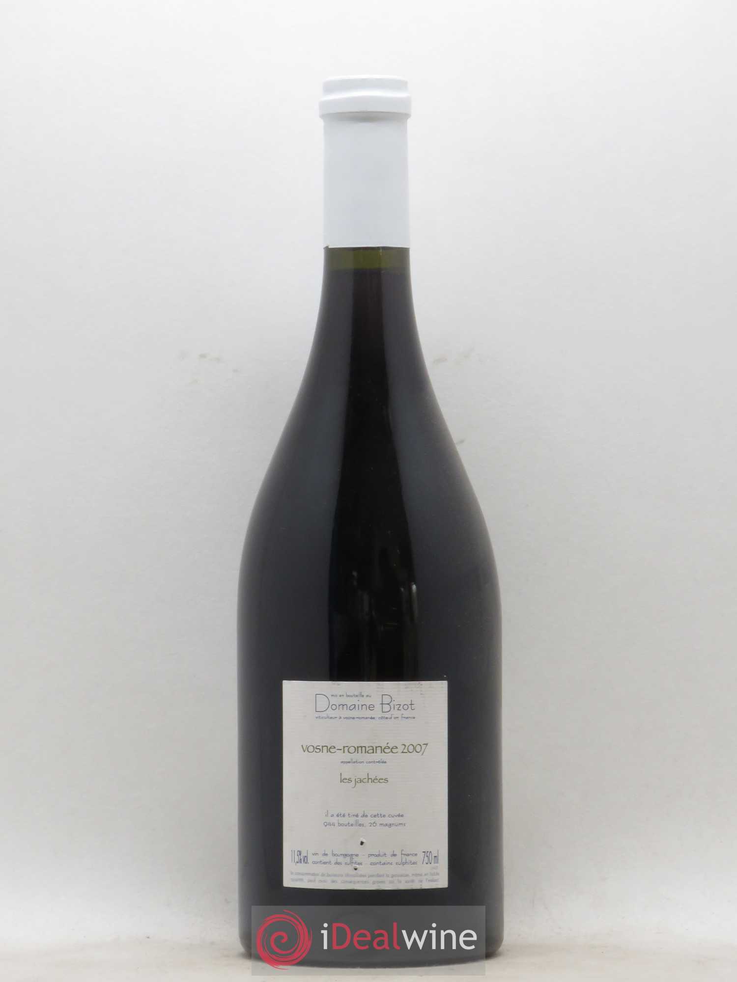 Vosne-Romanée Les Jachées Bizot (Domaine) 2007 - Lot de 1 bouteille - 1