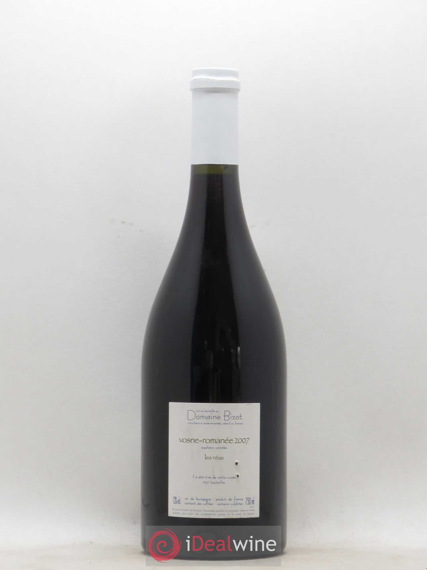 Vosne-Romanée Les Réas Bizot (Domaine) 2007 - Lot de 1 bouteille - 1