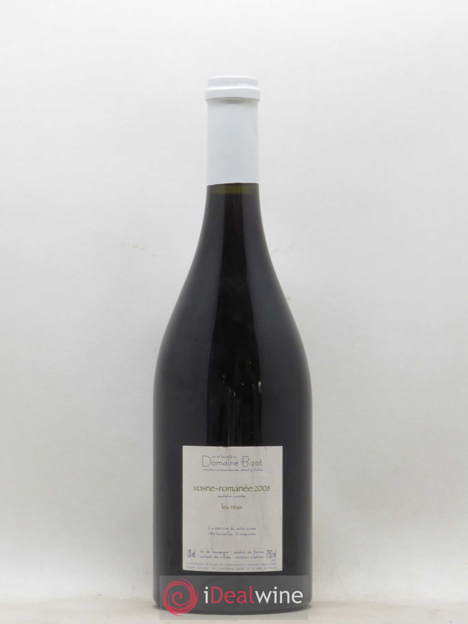 Vosne-Romanée Les Réas Bizot (Domaine) 2008 - Lot de 1 bouteille - 1