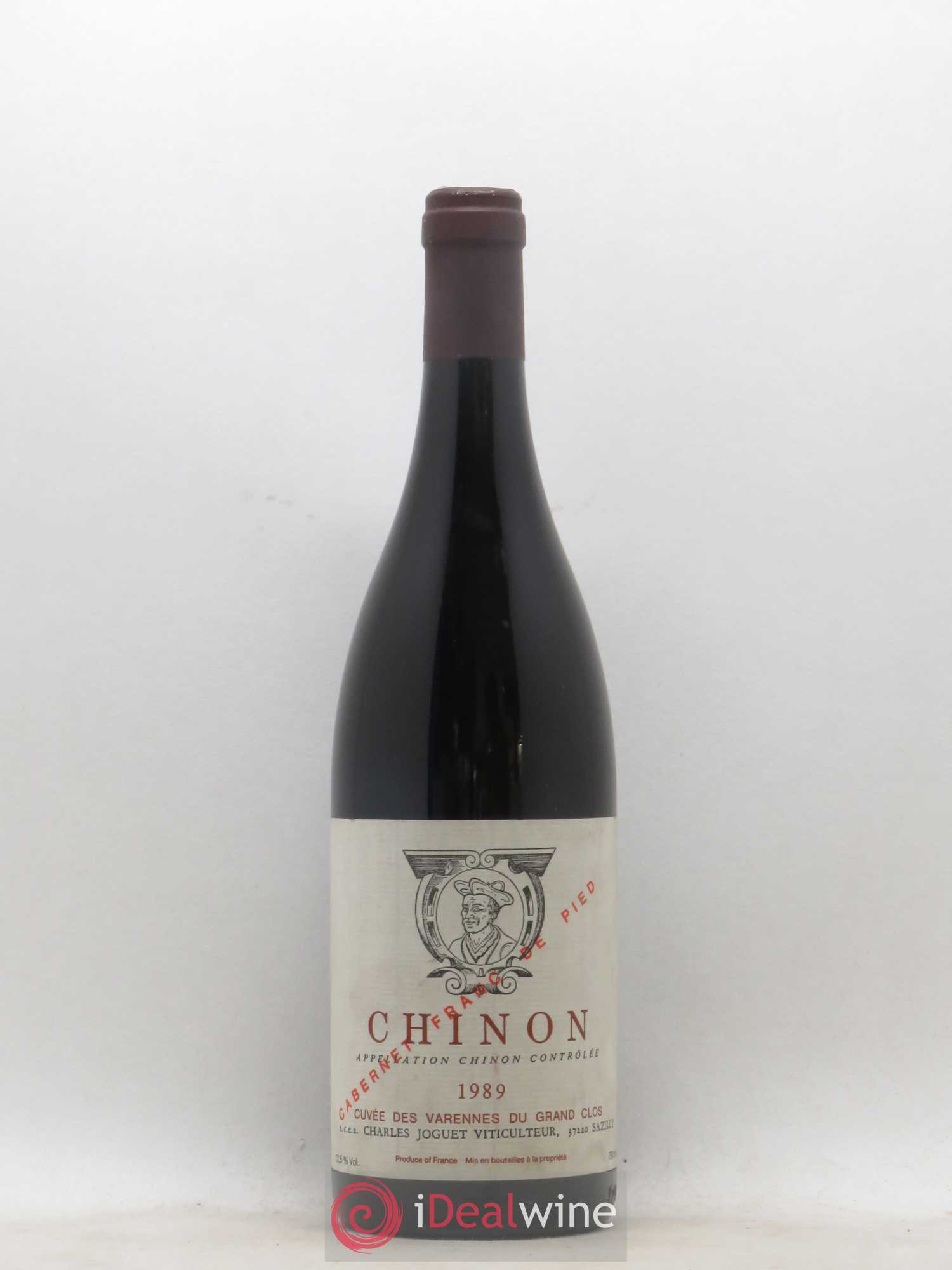 Chinon Les Varennes du Grand Clos Franc de Pied Charles Joguet (Domaine) 1989 - Lot de 1 bouteille - 0