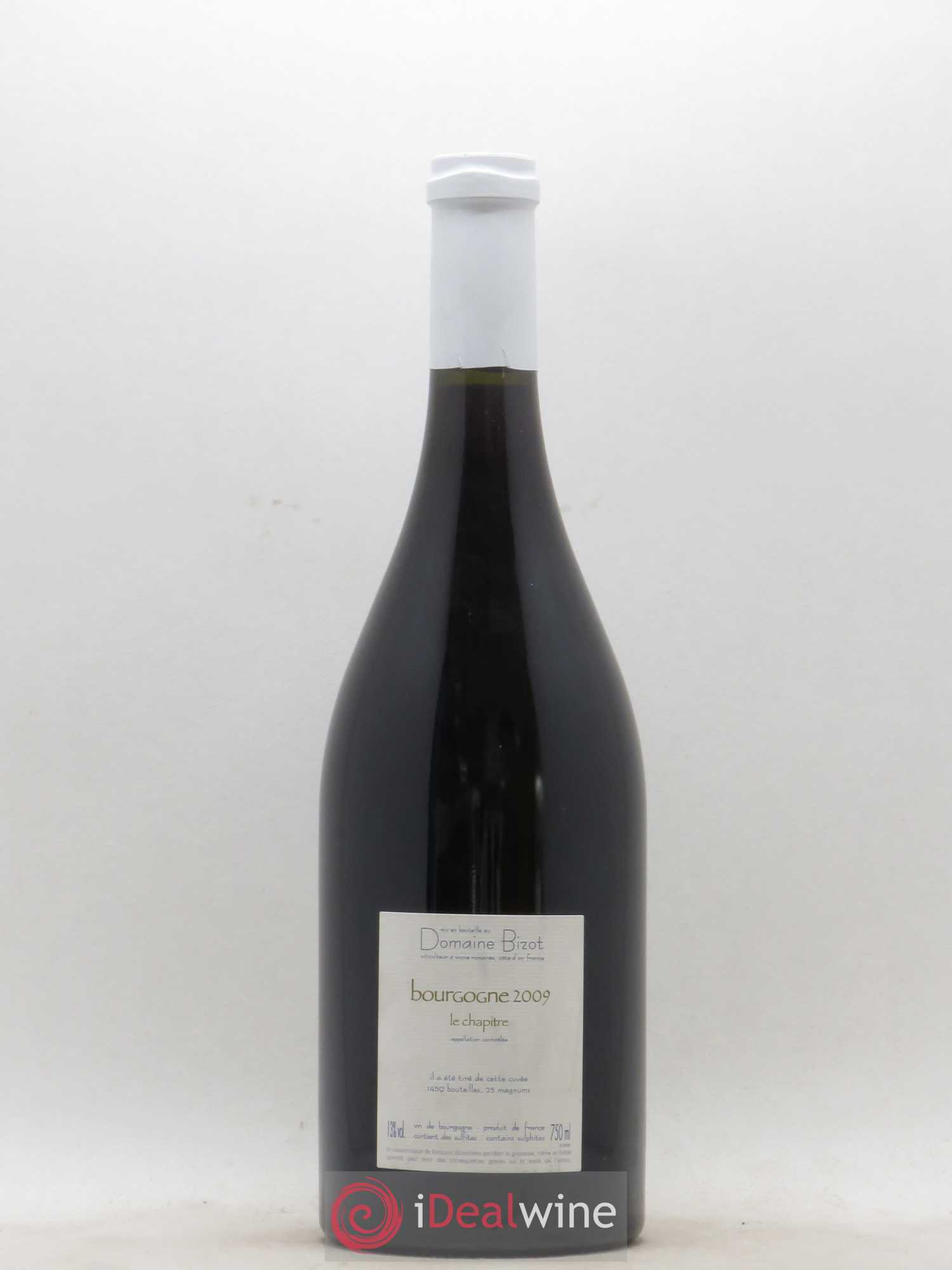 Bourgogne Le Chapitre Bizot (Domaine) 2009 - Lot de 1 bouteille - 1