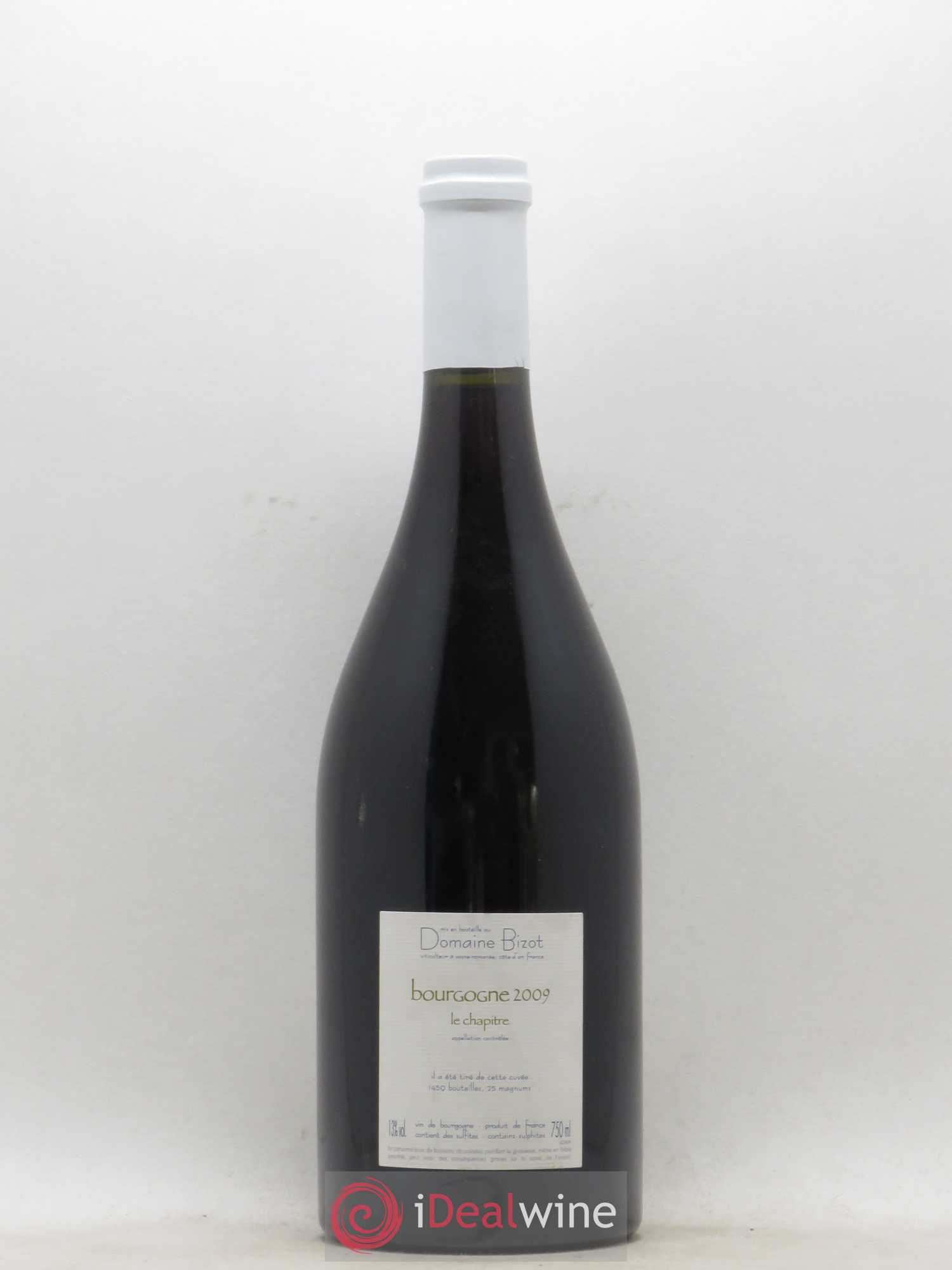 Bourgogne Le Chapitre Bizot (Domaine) 2009 - Lot de 1 bouteille - 1