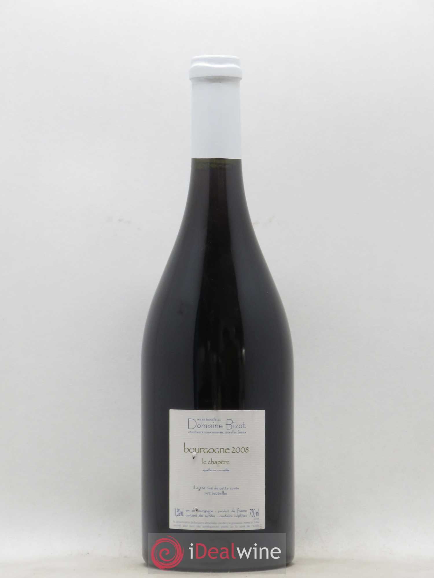 Bourgogne Le Chapitre Bizot (Domaine) 2008 - Lot de 1 bouteille - 1
