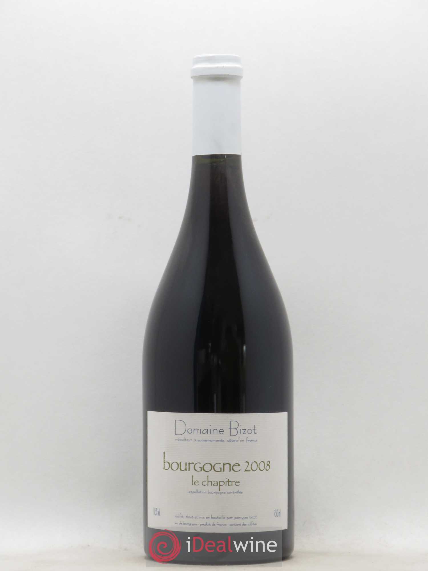 Bourgogne Le Chapitre Bizot (Domaine) 2008 - Lot de 1 bouteille - 0