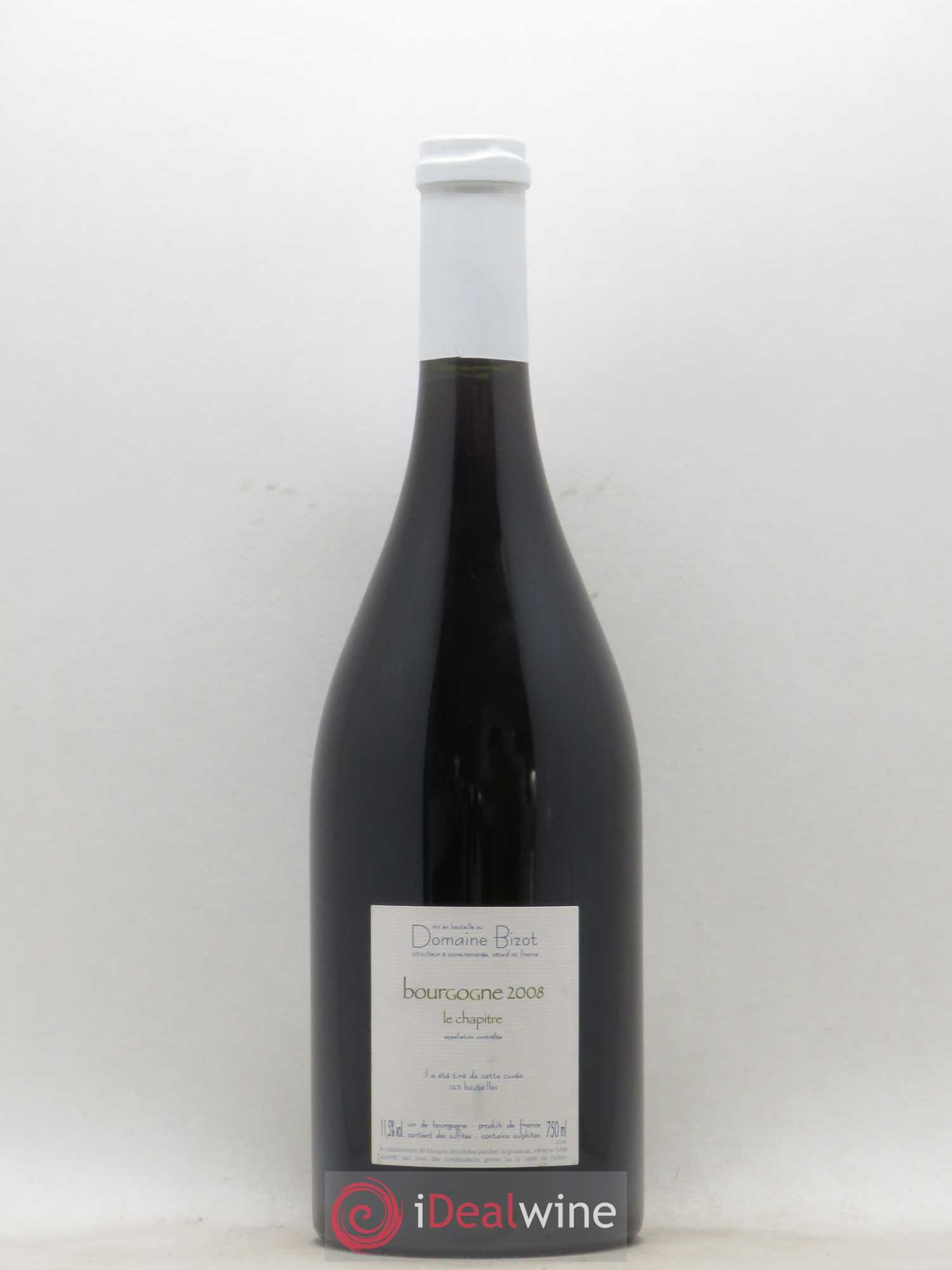Bourgogne Le Chapitre Bizot (Domaine) 2008 - Lot de 1 bouteille - 1
