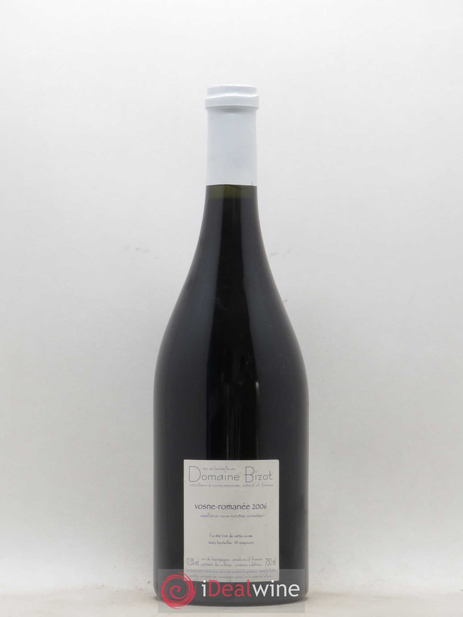 Vosne-Romanée Bizot (Domaine) 2006 - Lot de 1 bouteille - 1