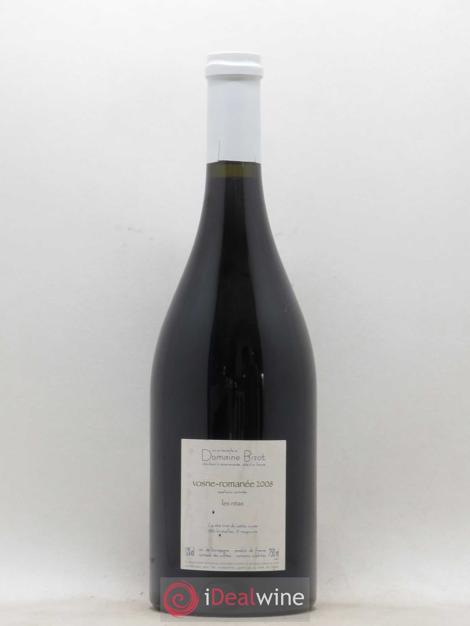 Vosne-Romanée Les Réas Bizot (Domaine) 2008 - Lot de 1 bouteille - 1