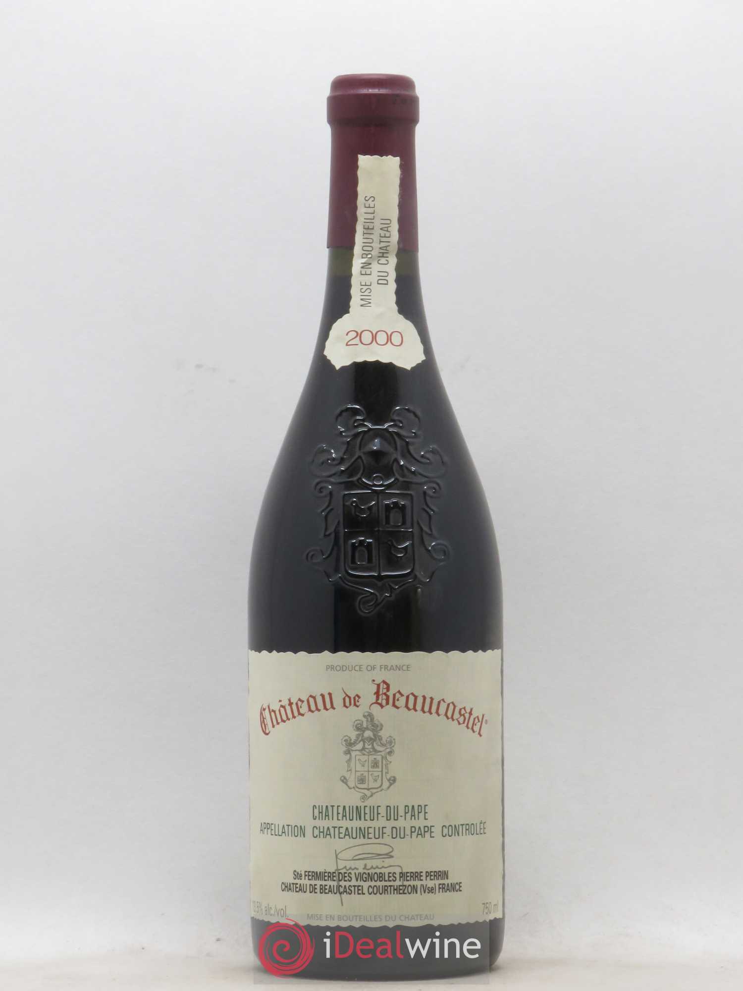 Châteauneuf-du-Pape Château de Beaucastel Famille Perrin 2000 - Lot de 1 bouteille - 0
