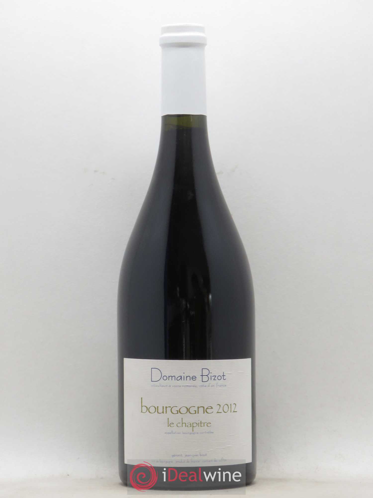 Bourgogne Le Chapitre Bizot (Domaine) 2012 - Lot de 1 bouteille - 0