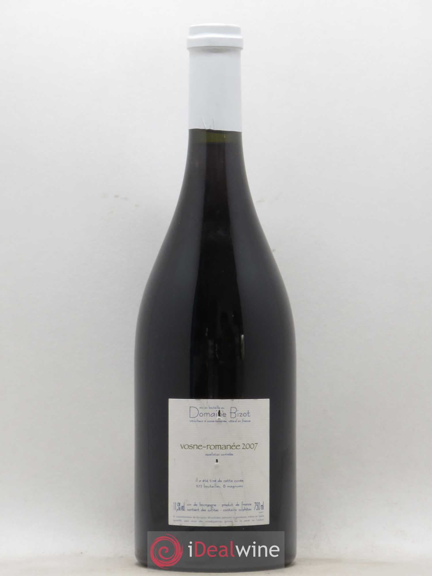 Vosne-Romanée Bizot (Domaine) 2007 - Lot de 1 bouteille - 1
