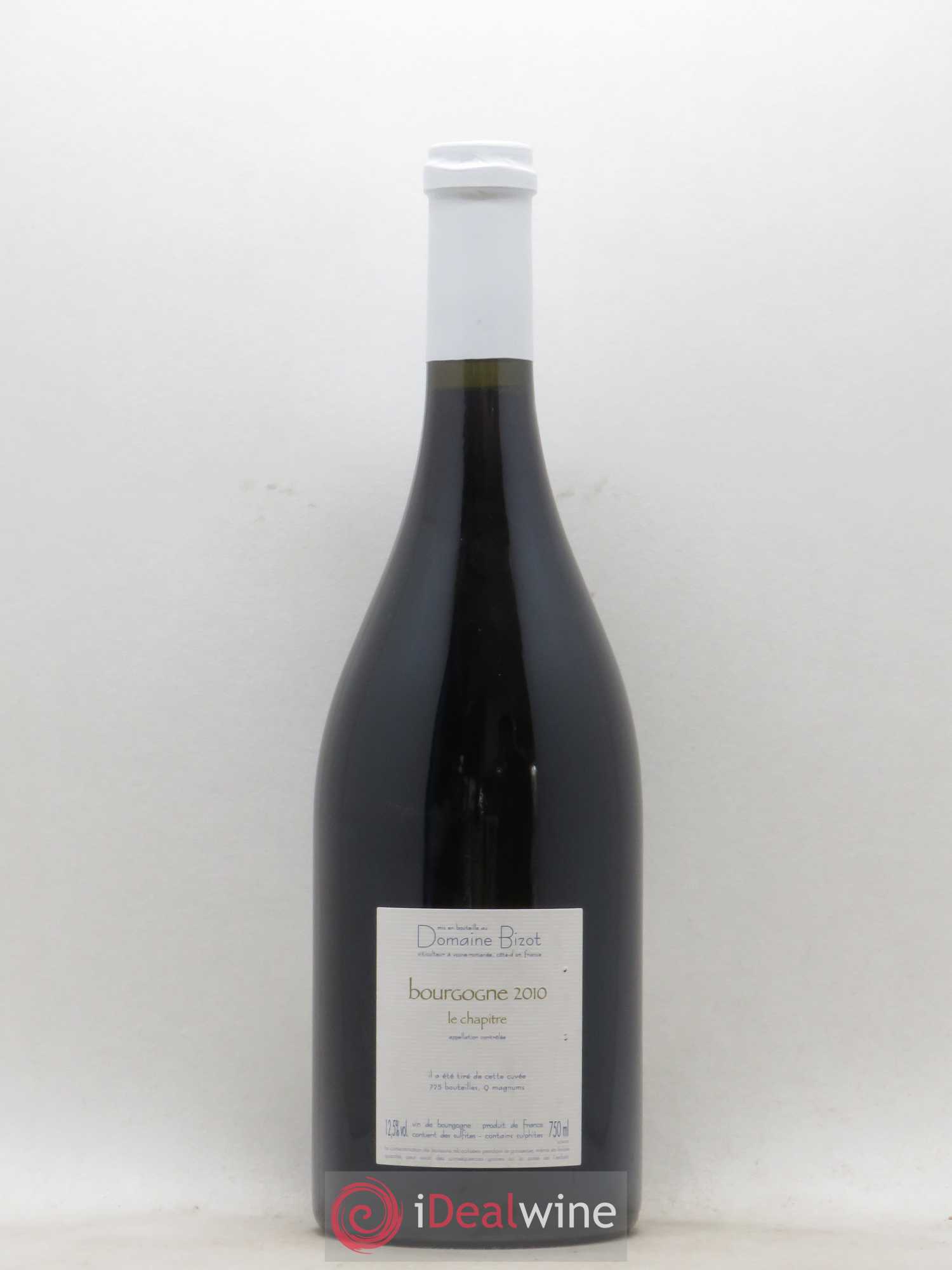 Bourgogne Le Chapitre Bizot (Domaine) 2010 - Lot de 1 bouteille - 1
