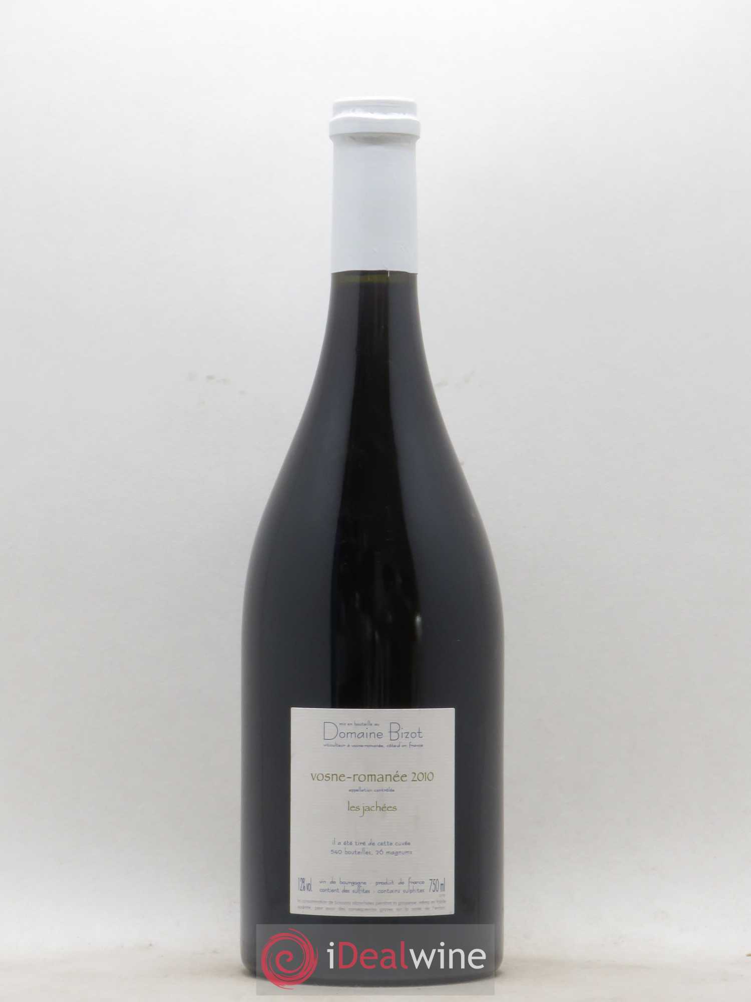 Vosne-Romanée Les Jachées Bizot (Domaine) 2010 - Lot de 1 bouteille - 1