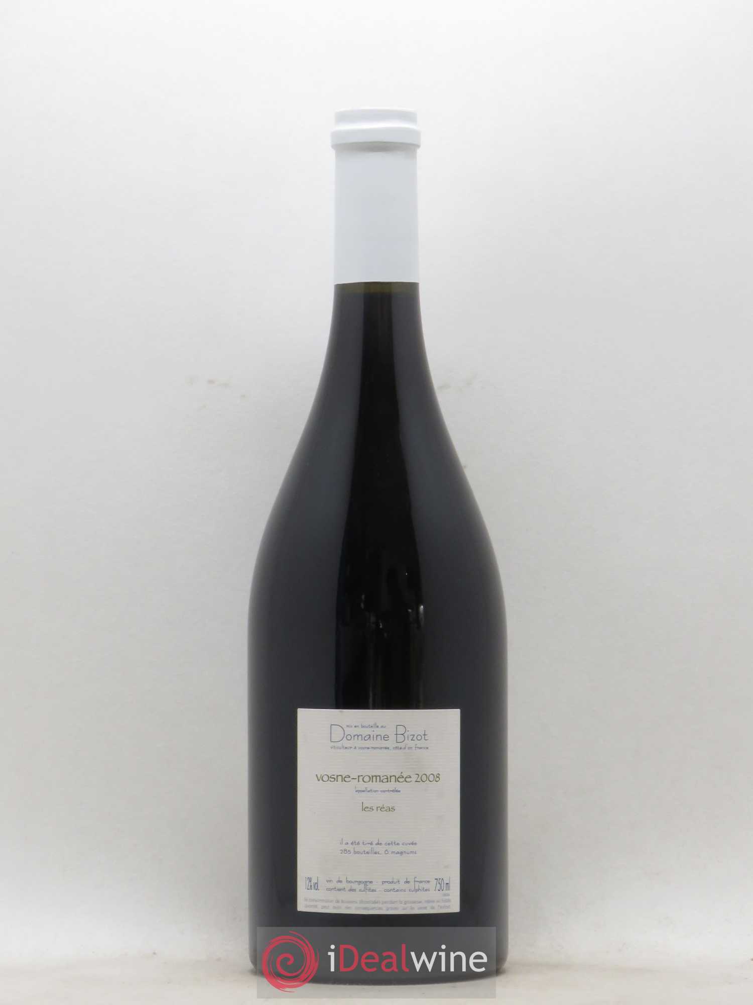 Vosne-Romanée Les Réas Bizot (Domaine) 2008 - Lot de 1 bouteille - 1