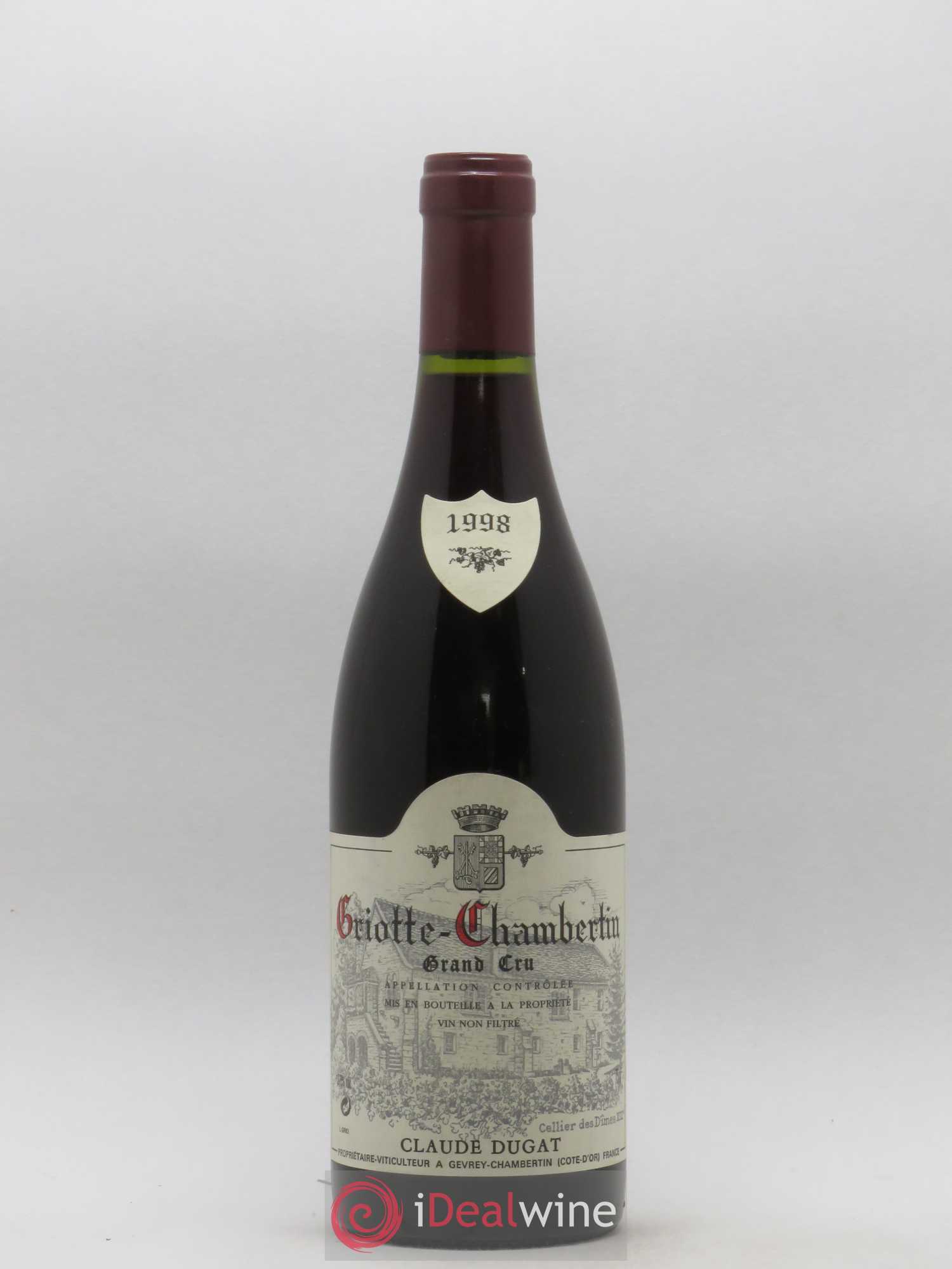 Griotte-Chambertin Grand Cru Claude Dugat 1998 - Lot de 1 bouteille - 0