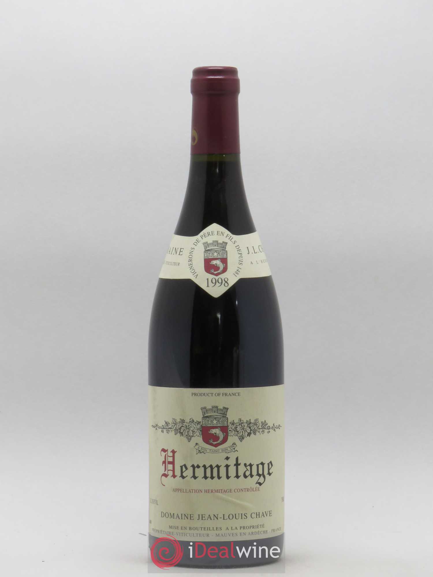 Hermitage Jean-Louis Chave 1998 - Lot de 1 bouteille - 0
