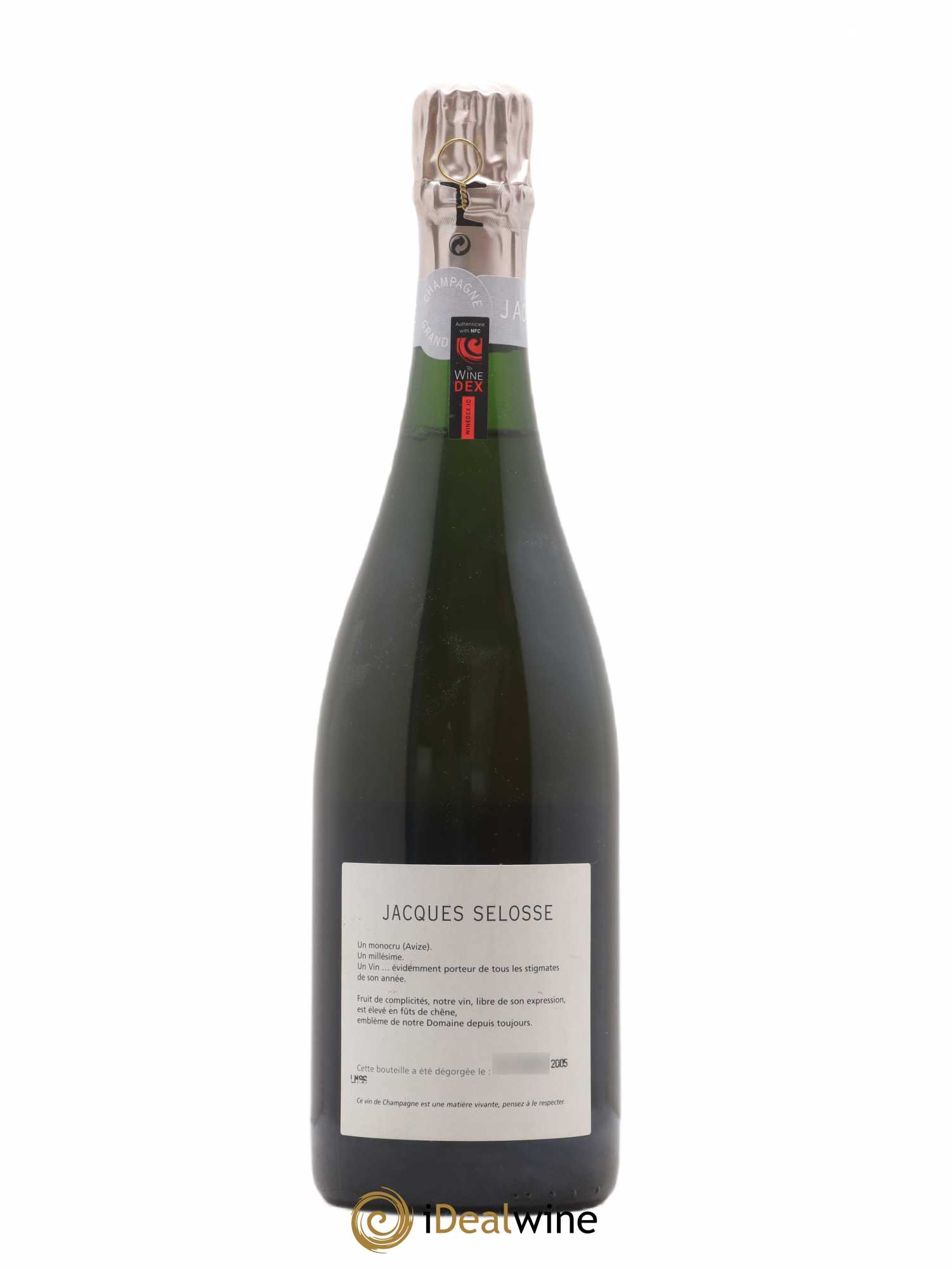 Blanc de Blancs Grand Cru Extra-Brut Jacques Selosse 1996 - Lot of 1 bottle - 1