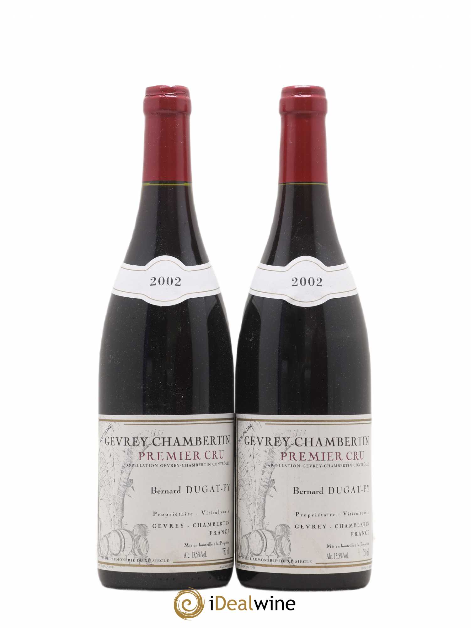 Gevrey-Chambertin 1er Cru Dugat-Py 2002 - Lot de 2 bouteilles - 0