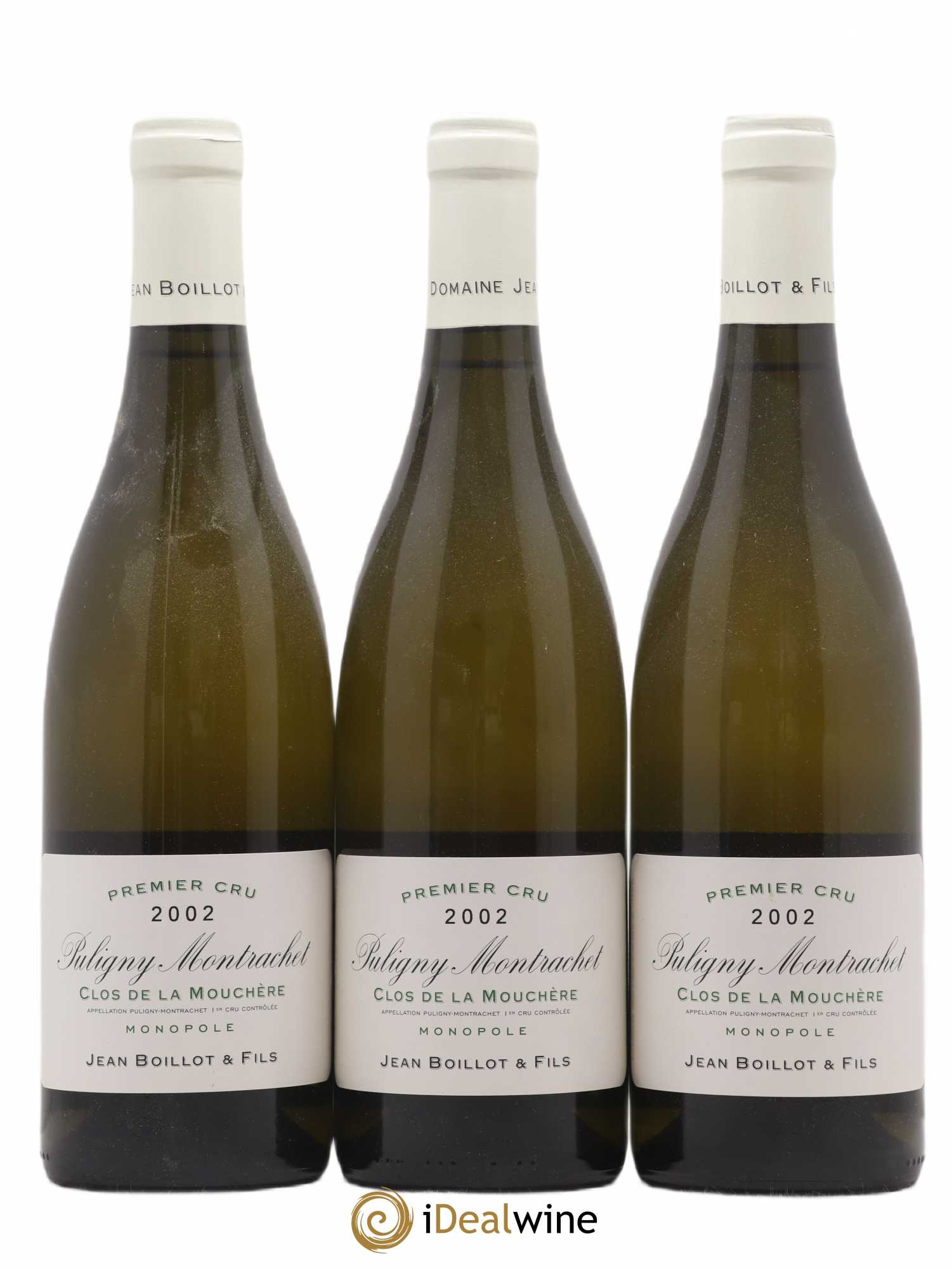 Puligny-Montrachet 1er Cru Clos de la Mouchère Jean Boillot et Fils 2002 - Posten von 3 Flaschen - 0