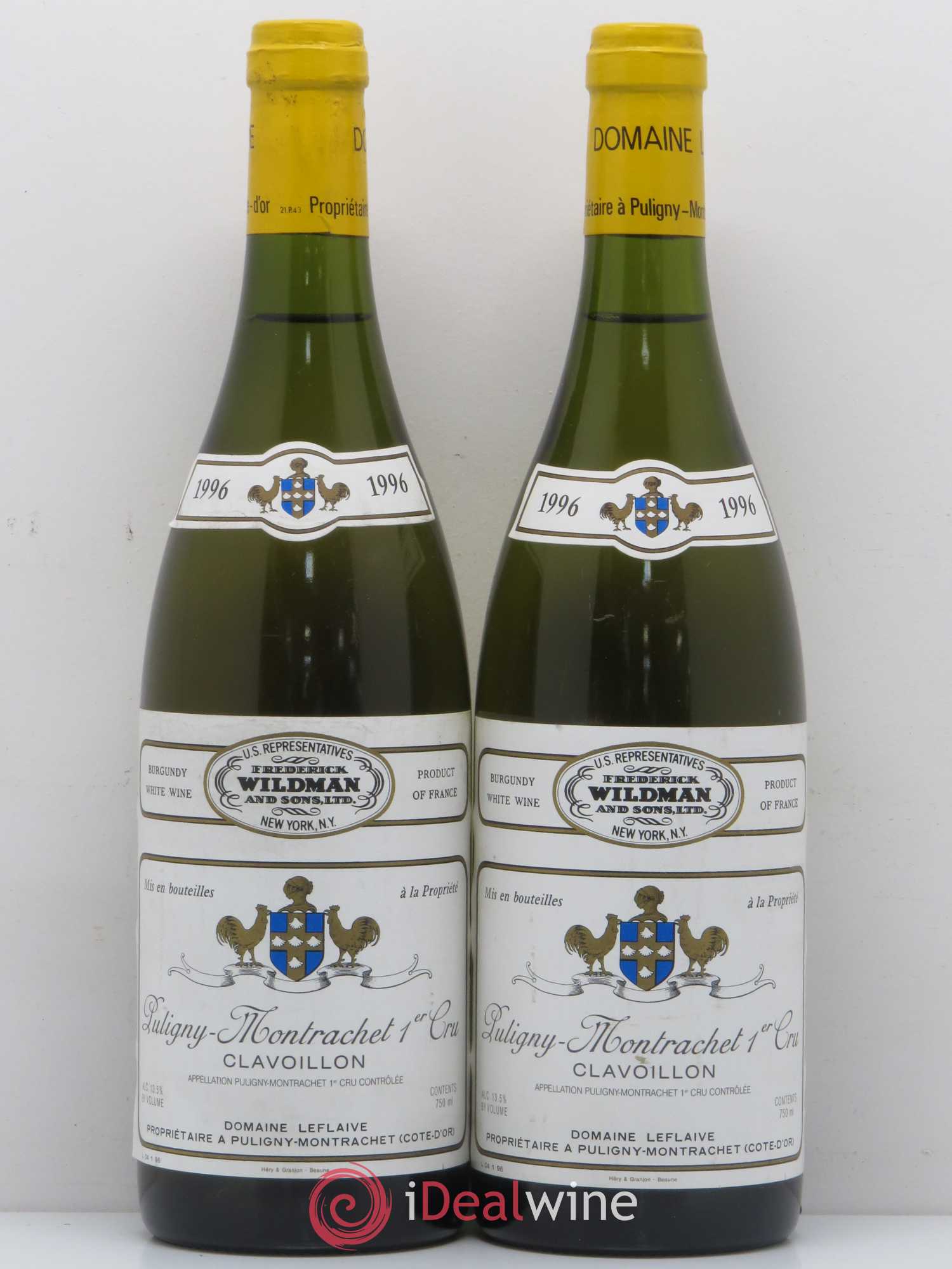 Puligny-Montrachet 1er Cru Clavoillon Leflaive (Domaine) 1996 - Lot de 2 bouteilles - 0