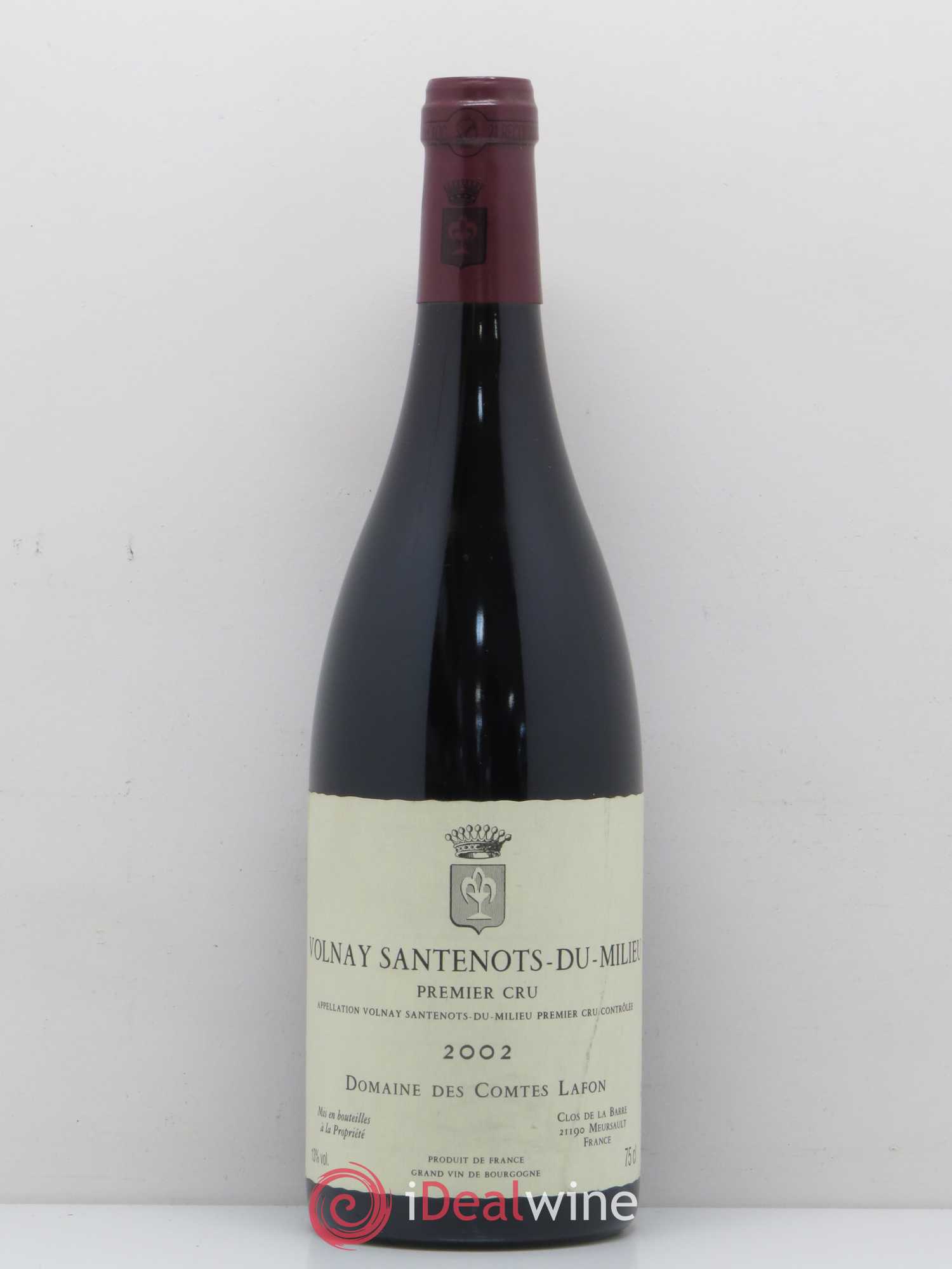 Volnay 1er Cru Santenots du Milieu Comtes Lafon (Domaine des) 2002 - Lot de 1 bouteille - 0