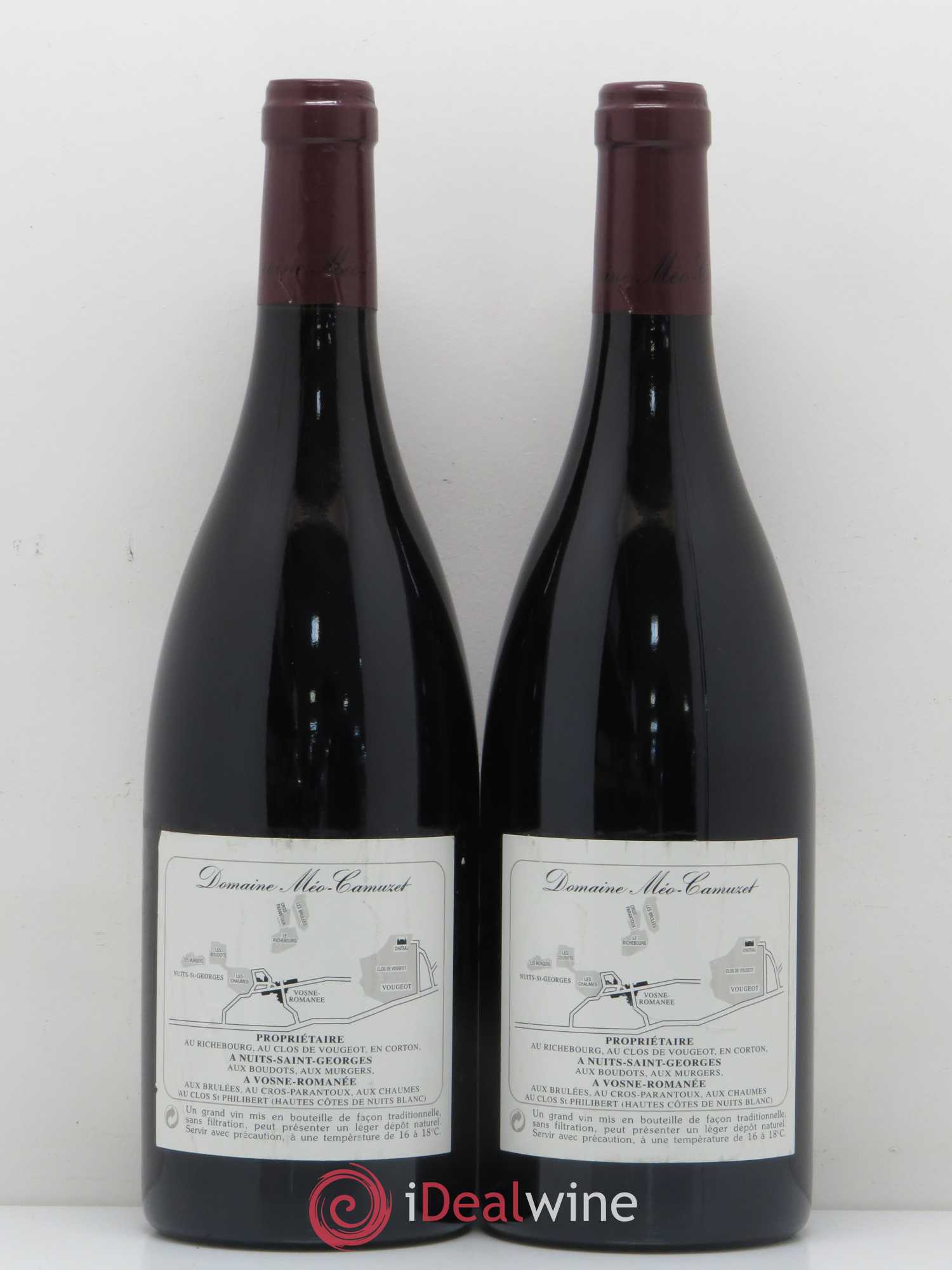 Vosne-Romanée 1er Cru Aux Brûlées Méo-Camuzet (Domaine) 1996 - Lot de 2 bouteilles - 1