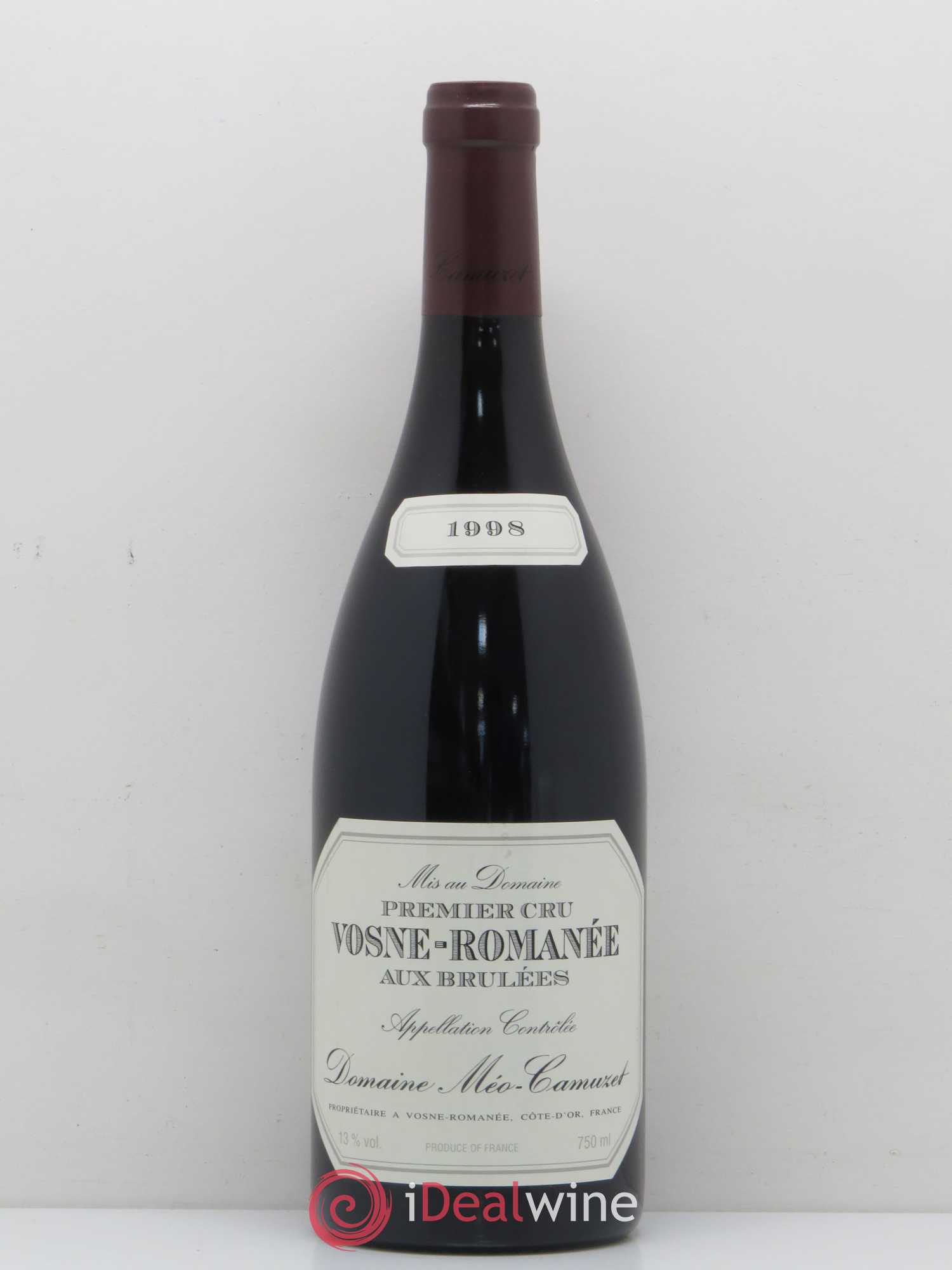Vosne-Romanée 1er Cru Aux Brûlées Méo-Camuzet (Domaine) 1998 - Lot de 1 bouteille - 0