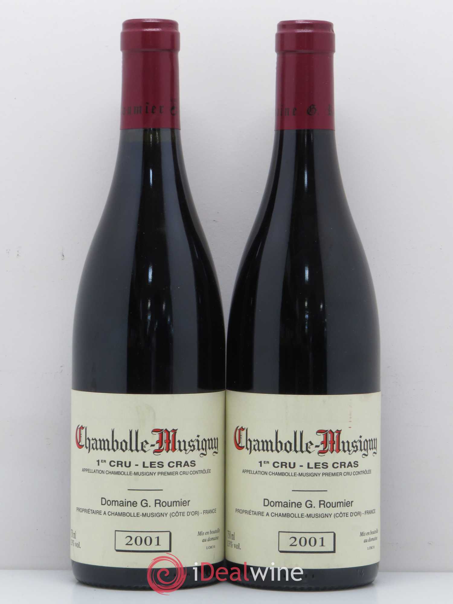 Chambolle-Musigny 1er Cru Les Cras Georges Roumier (Domaine) 2001 - Lot de 2 bouteilles - 0
