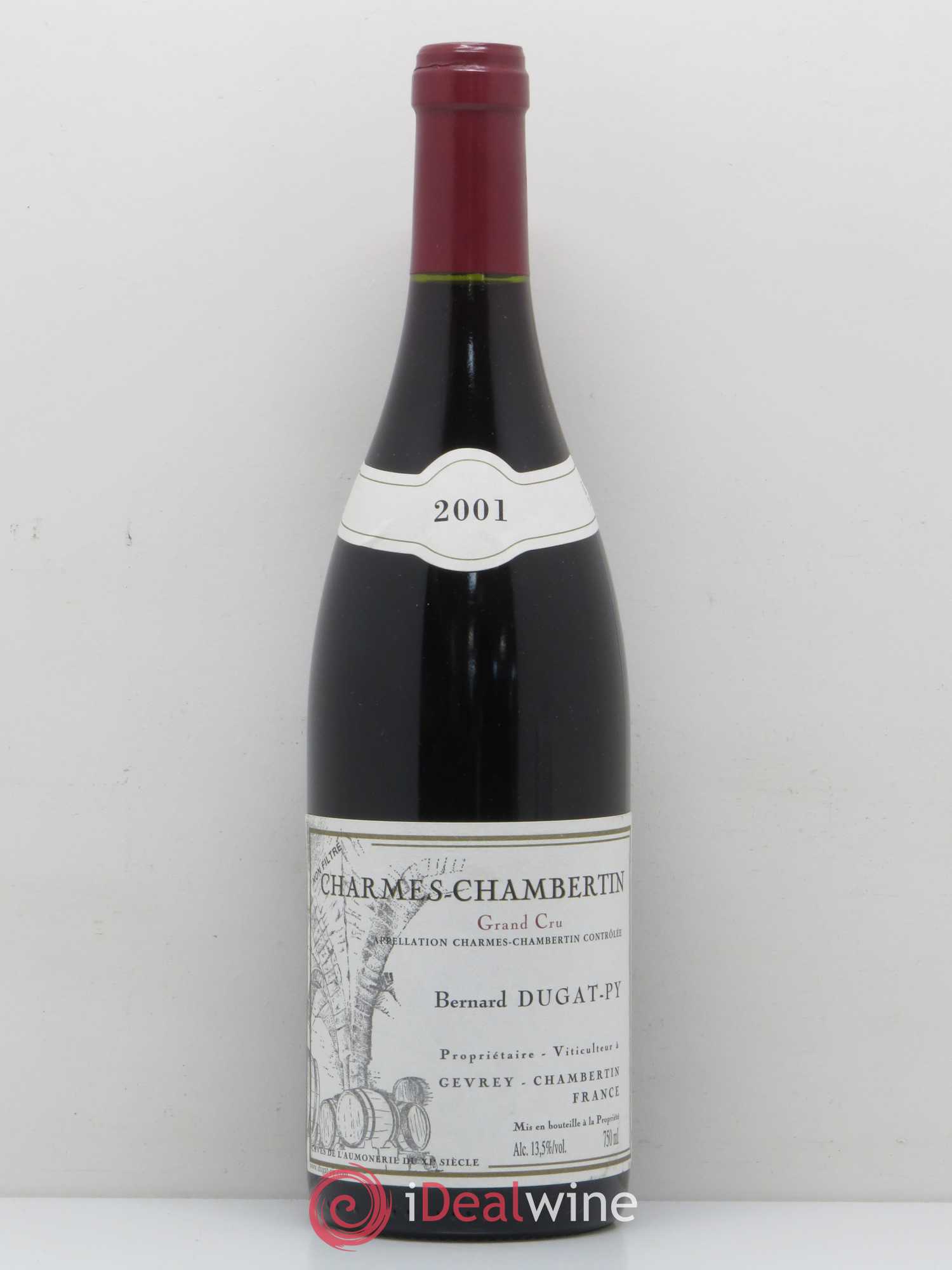 Charmes-Chambertin Grand Cru Dugat-Py 2001 - Lot de 1 bouteille - 0