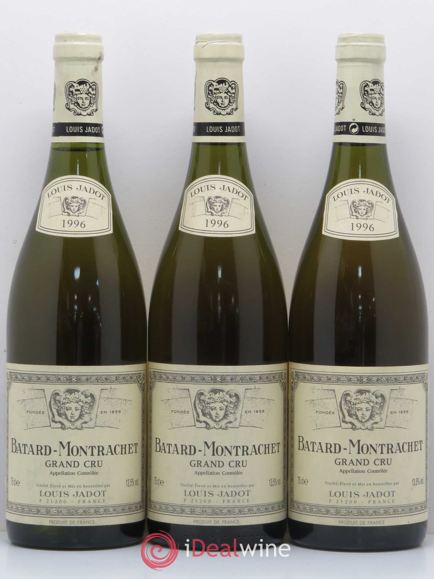 Bâtard-Montrachet Grand Cru Maison Louis Jadot 1996 - Lot de 3 bouteilles - 0