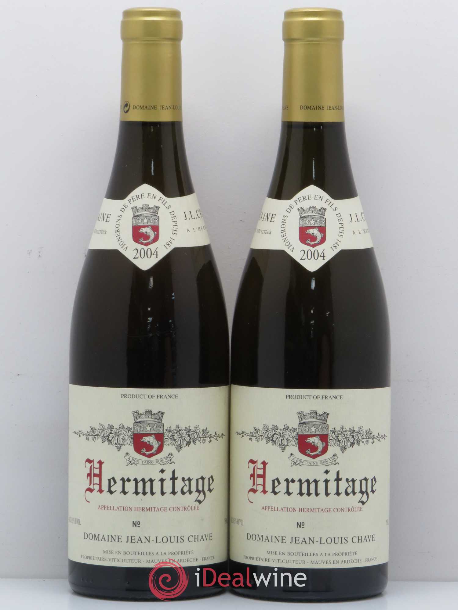 Hermitage Jean-Louis Chave 2004 - Lot de 2 bouteilles - 0